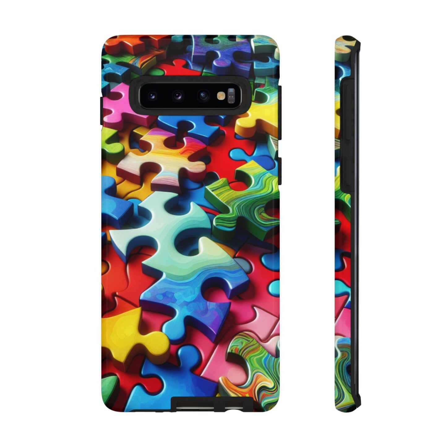 Rainbow Puzzle Design Samsung Tough Case