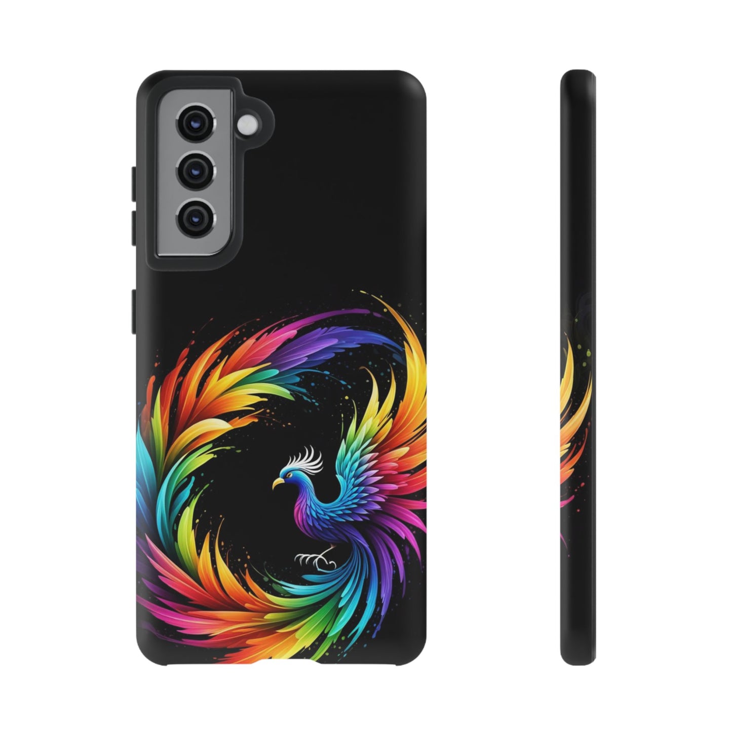 Rainbow Phoenix Design Samsung Phone Case