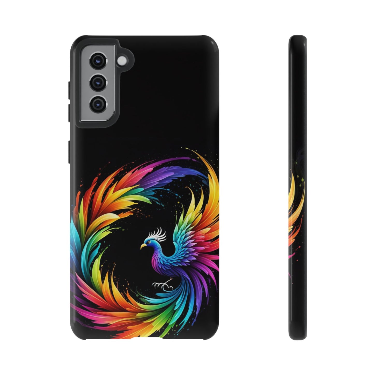 Rainbow Phoenix Design Samsung Phone Case