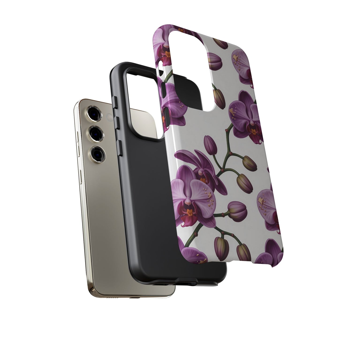Purple Orchid Design Samsung Tough Case