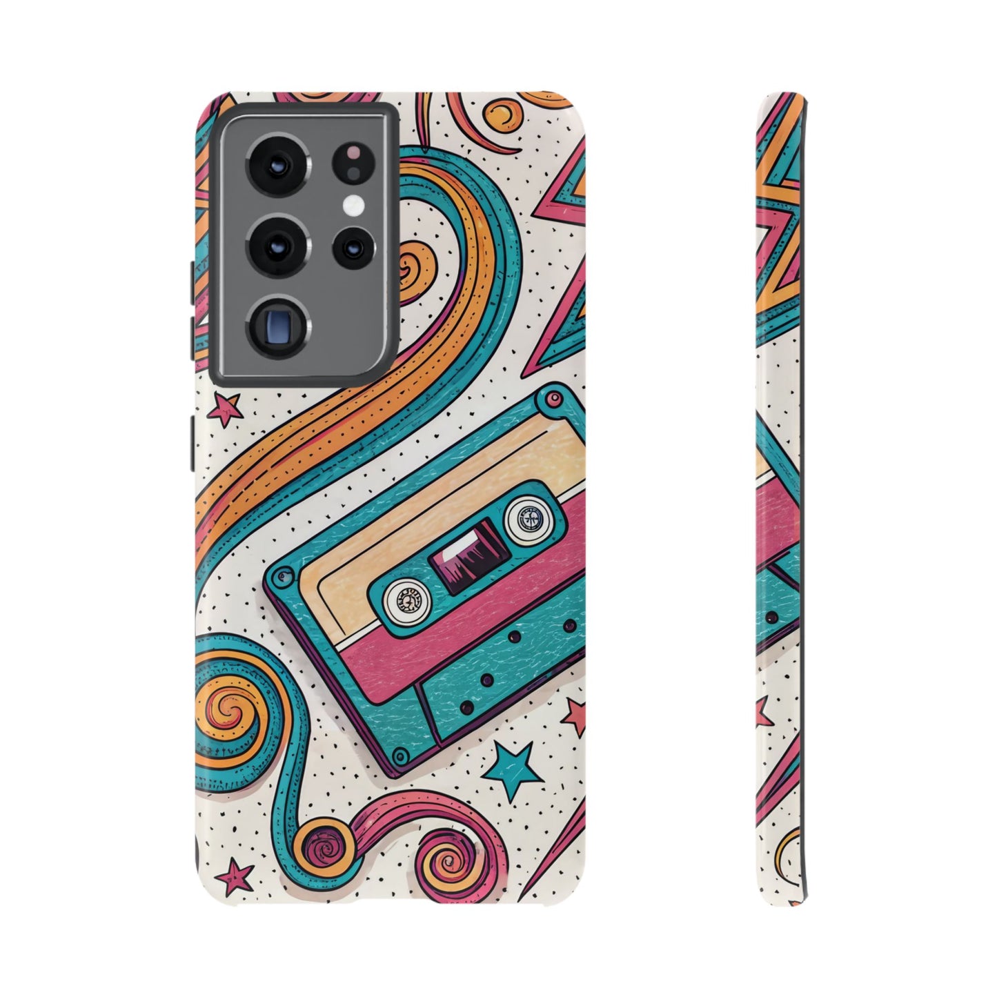 Retro Cassette Samsung Tough Phone Case