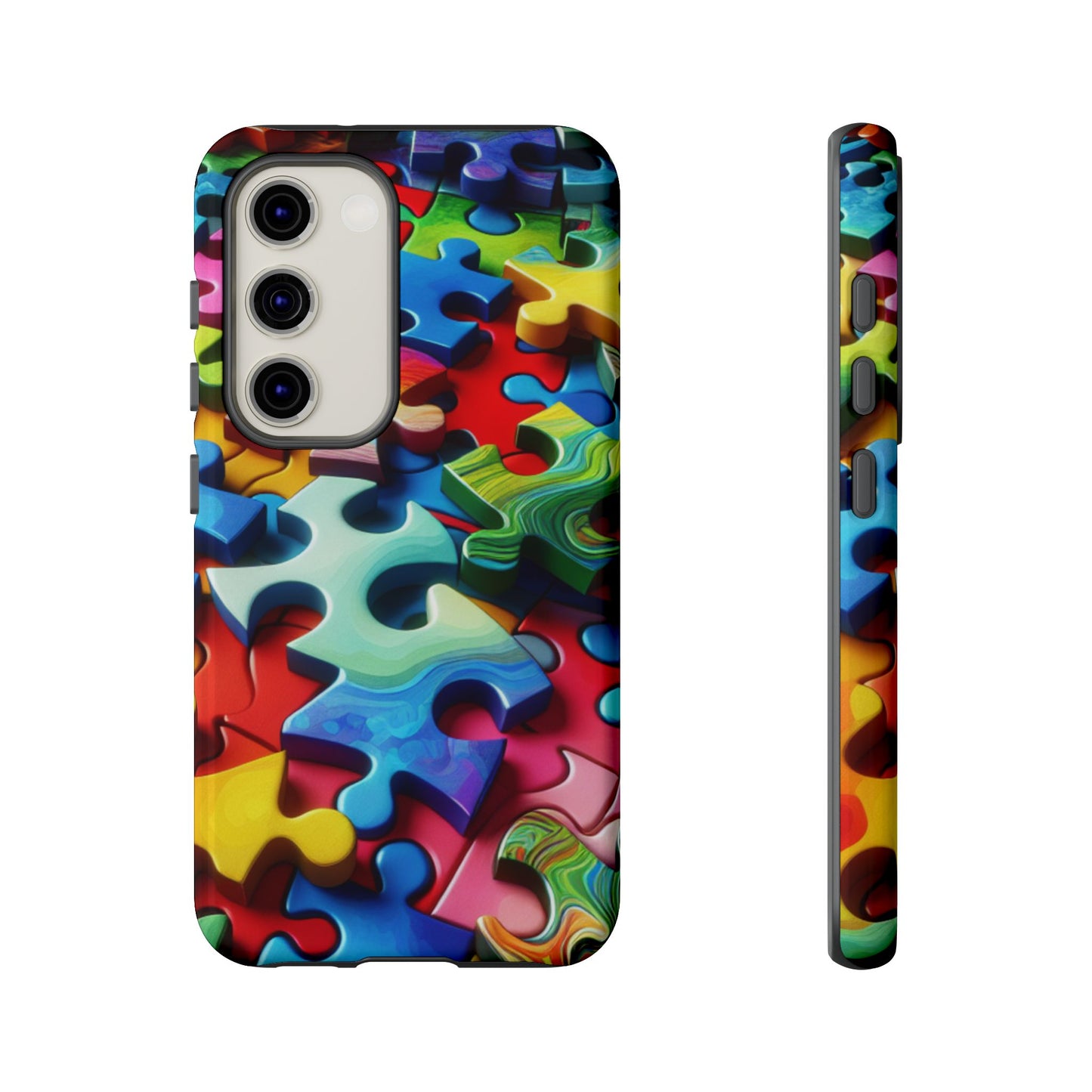 Rainbow Puzzle Design Samsung Tough Case