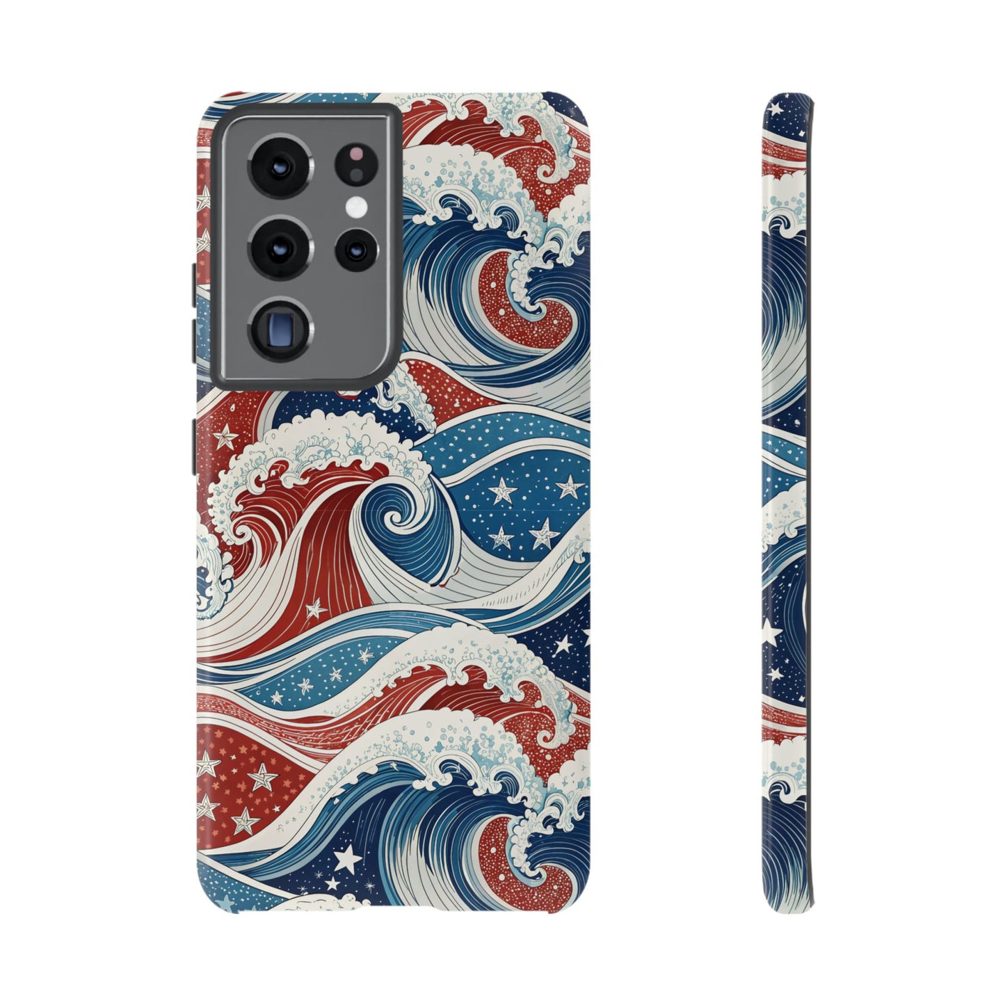 Patriotic Waves Samsung Tough Case Phone Case