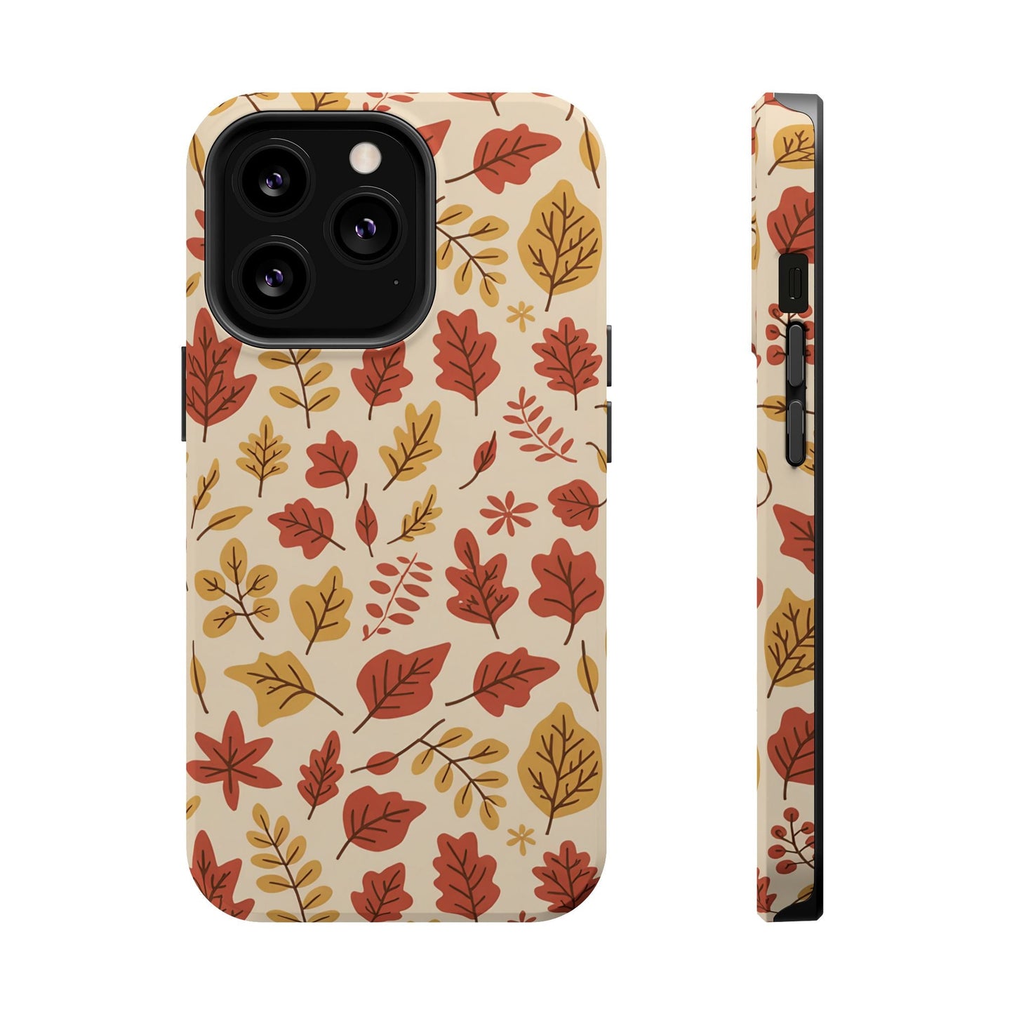 Fall Leaves iPhone case with colorful autumn leaf design and durable protective cover
