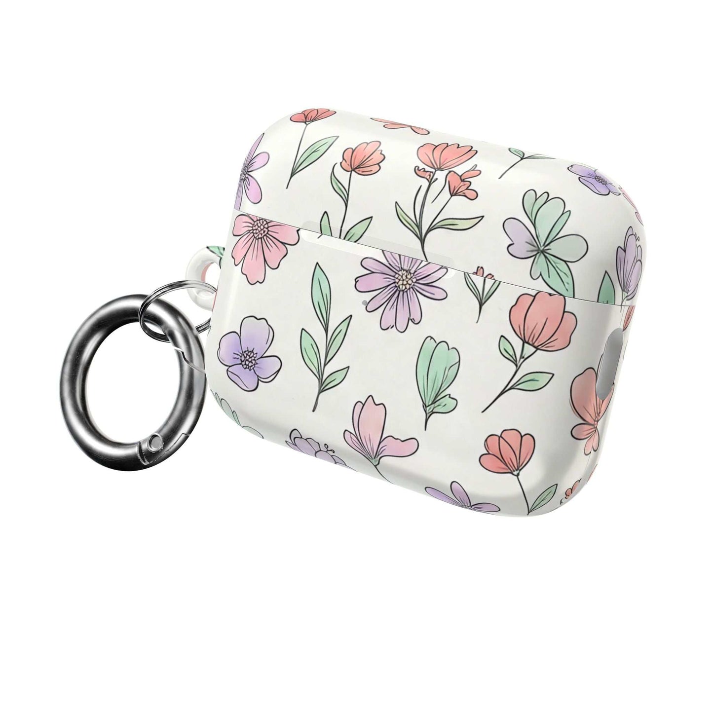 Floral AirPod Case — Artistic Botanical Protective Cover