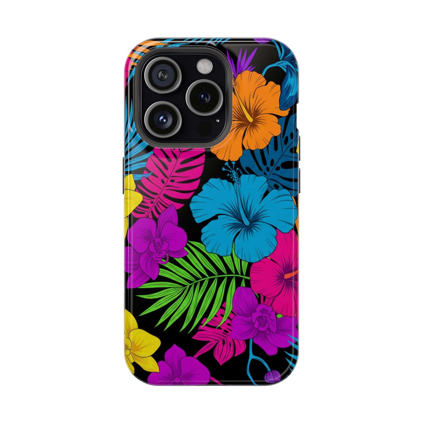 Modern Tropical Floral Design iPhone Case