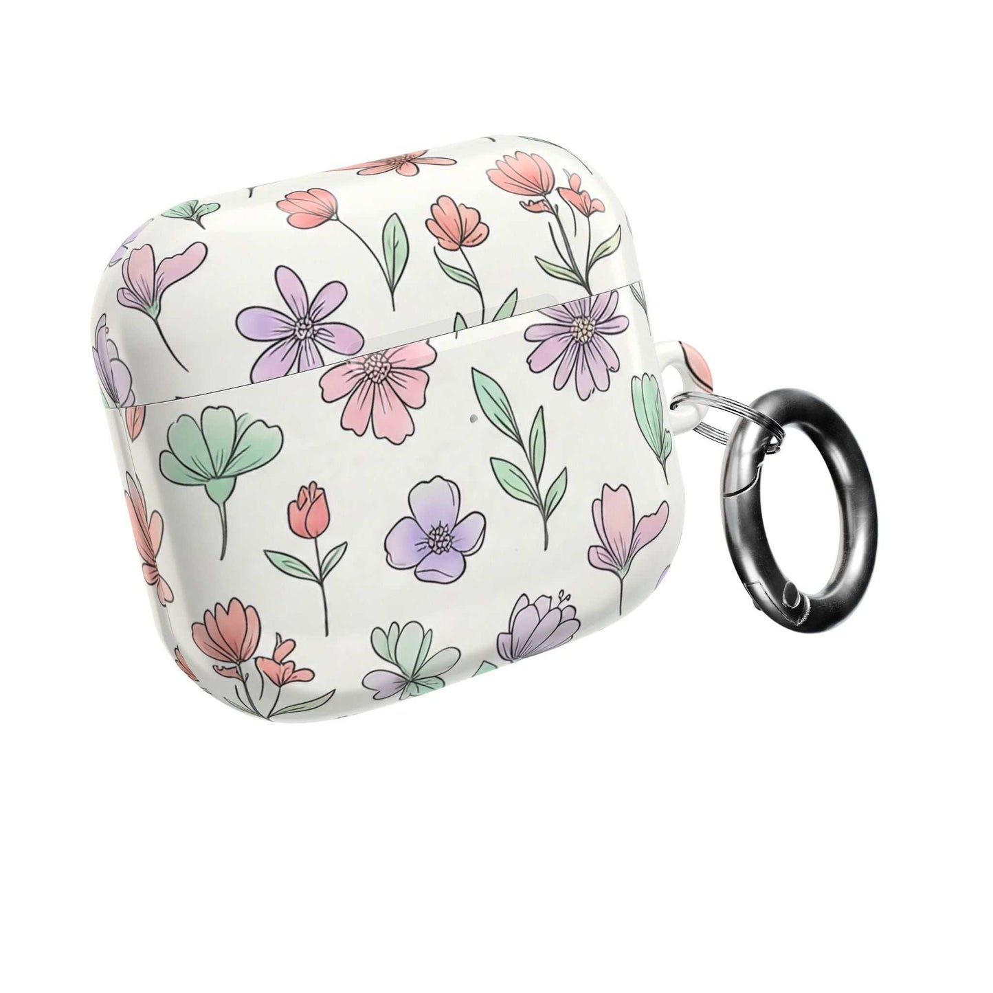 Floral AirPod Case — Artistic Botanical Protective Cover