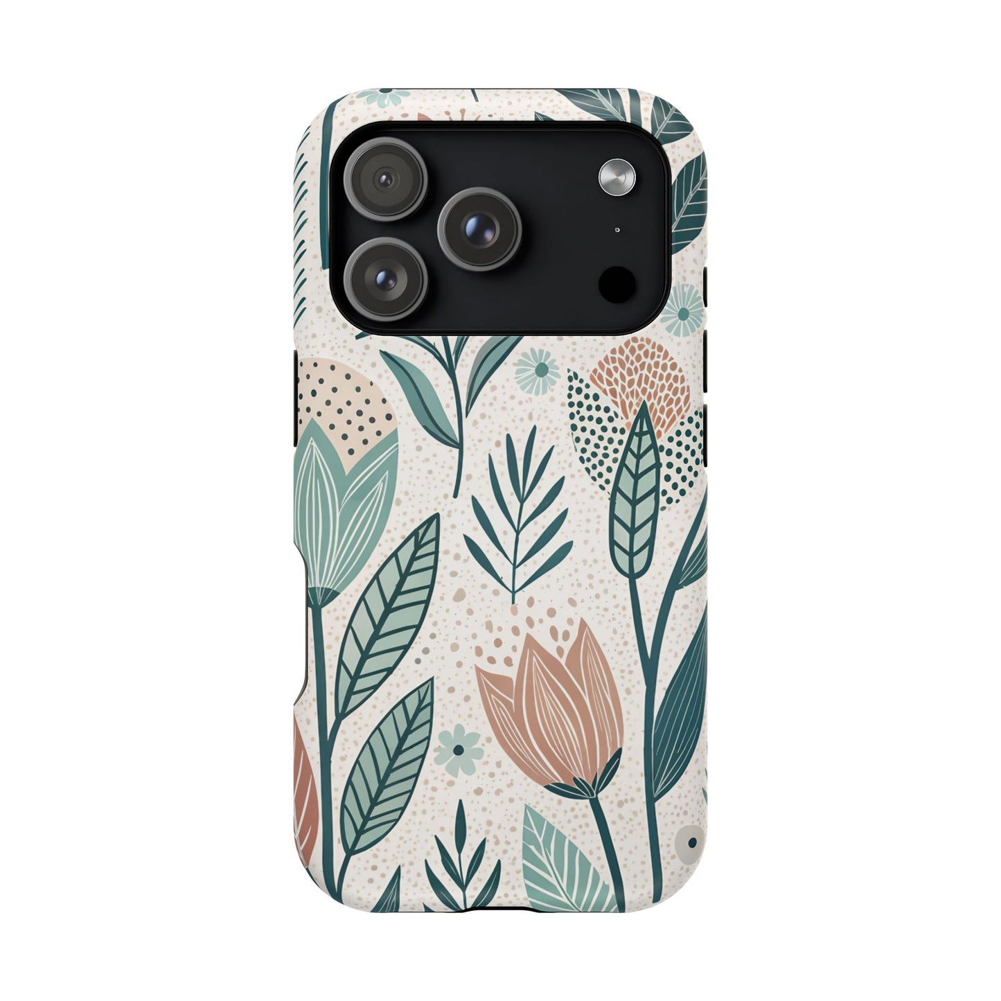 Swedish Inspired Floral design iPhone Tough Case