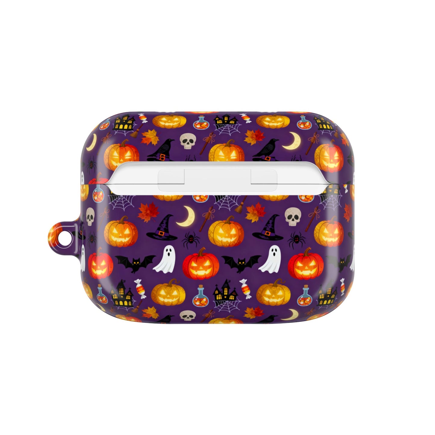 Halloween Pattern AirPod Case — Cute Pumpkin, Ghost & Bat Protective Cover