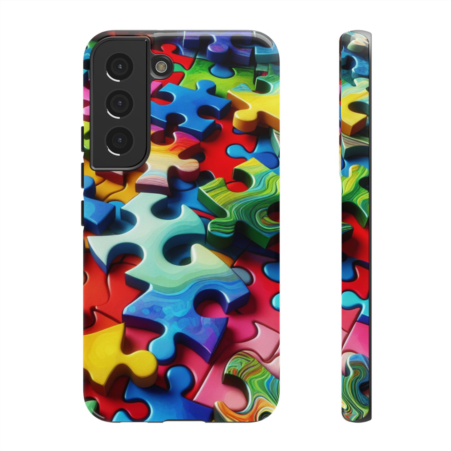 Rainbow Puzzle Design Samsung Tough Case