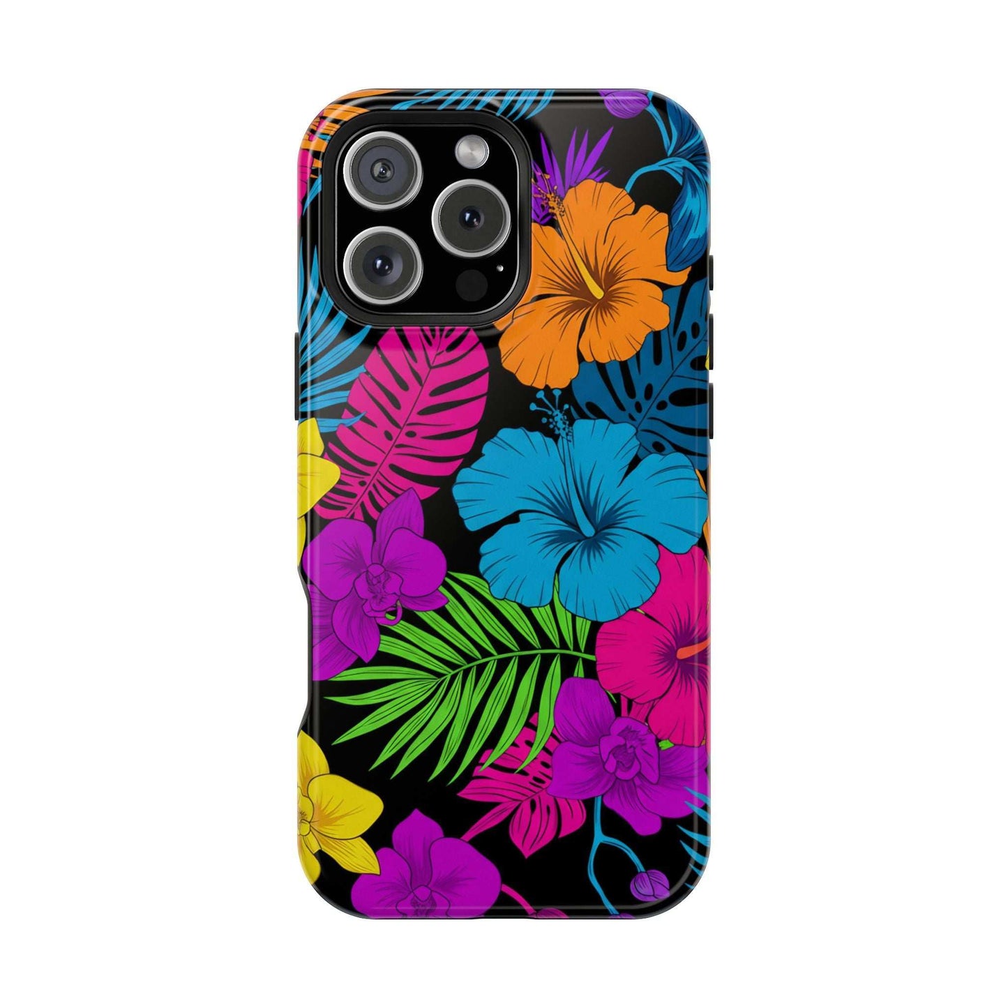 Modern Tropical Floral Design iPhone Case