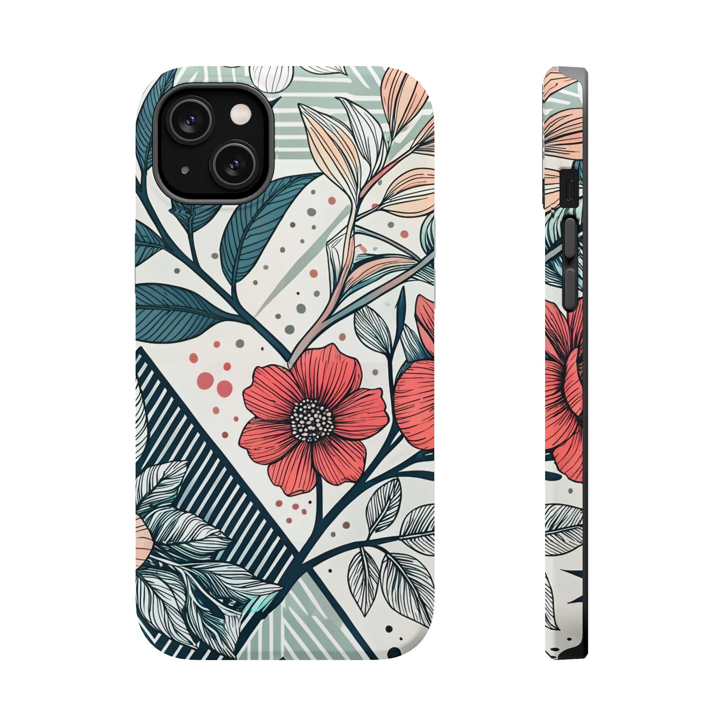 Geometric Flower iPhone Tough Case