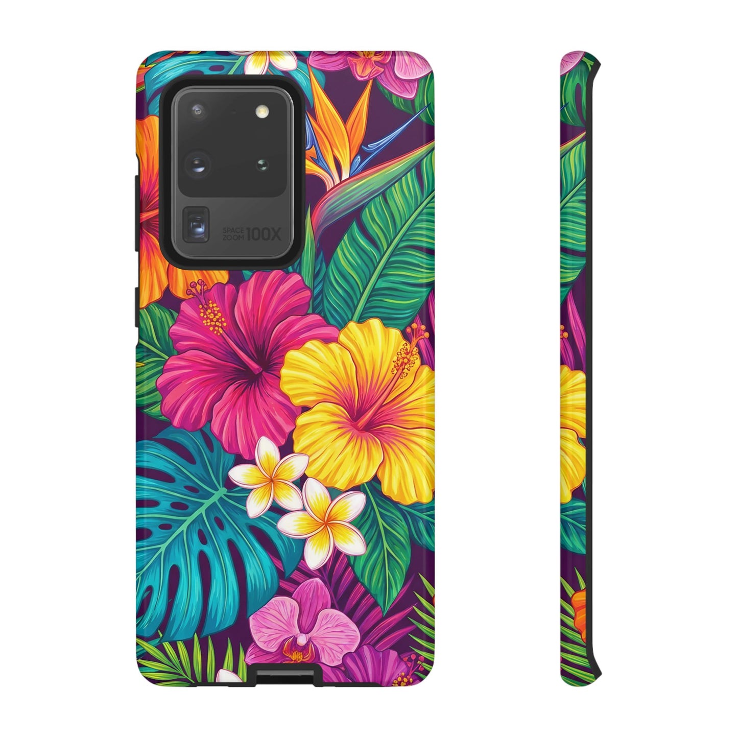 Tropical Samsung Phone Case — Vibrant Floral Tough Case