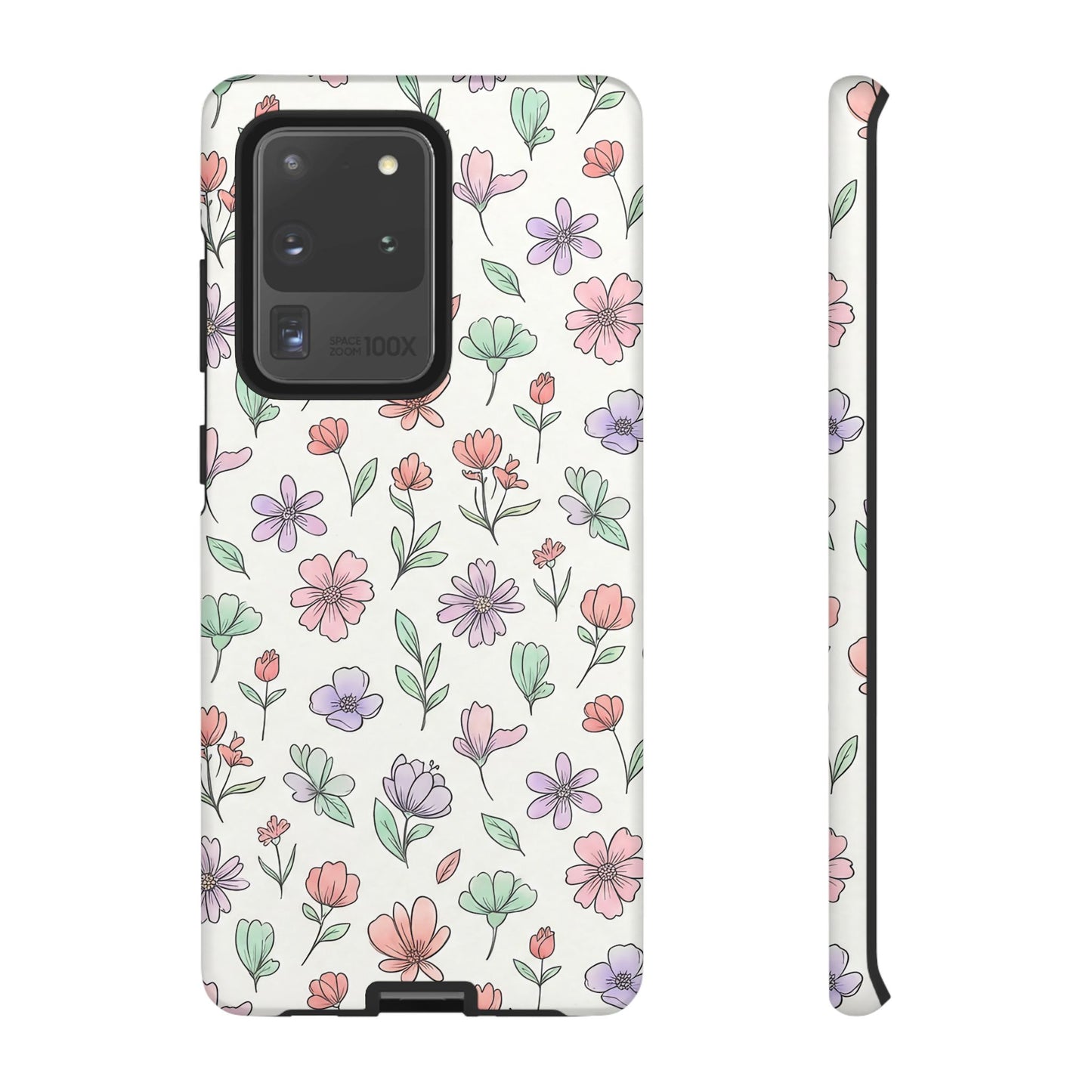 Floral Tough Cases — Artistic Flower Samsung Phone Case