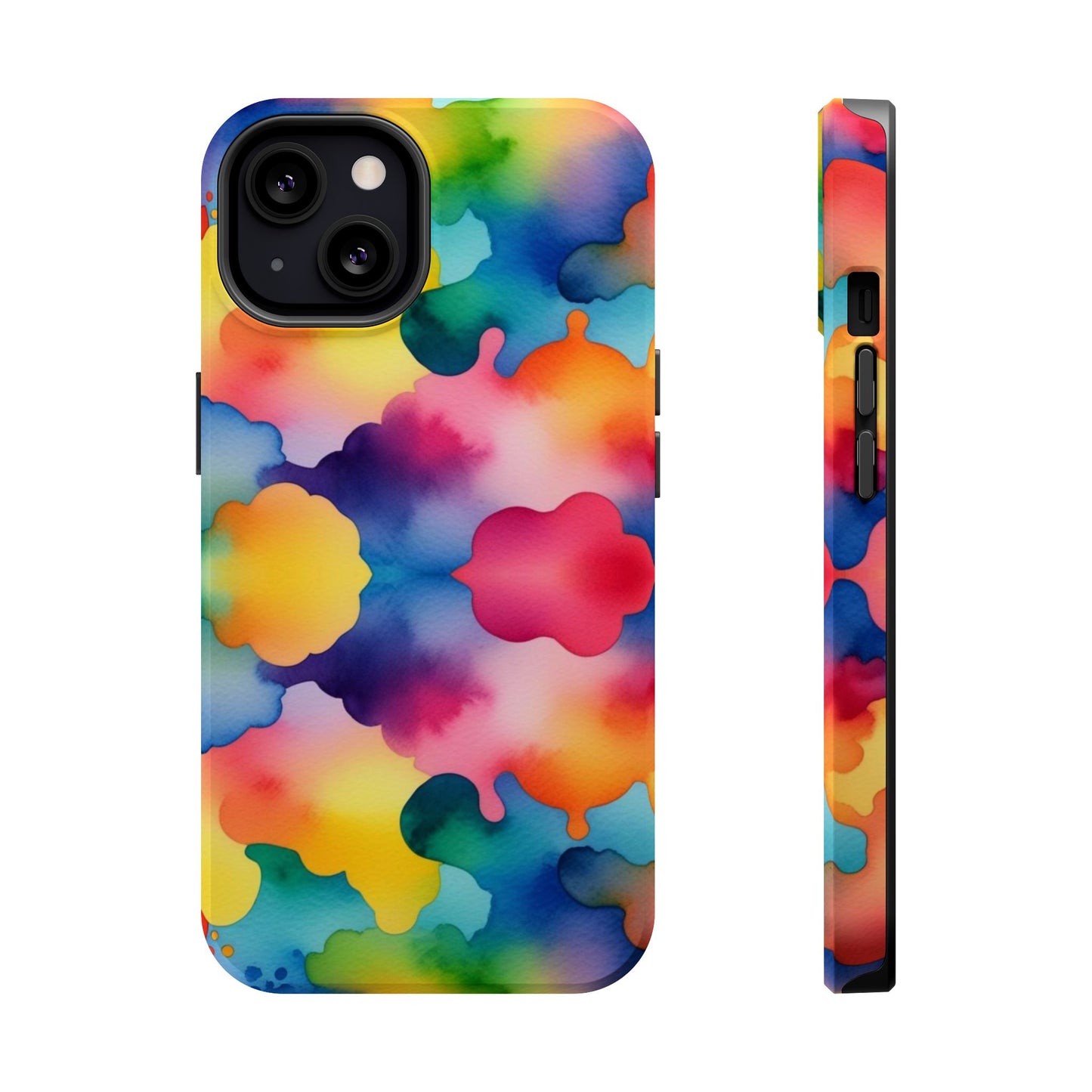 Watercolor Rainbow Clouds iPhone Tough Case
