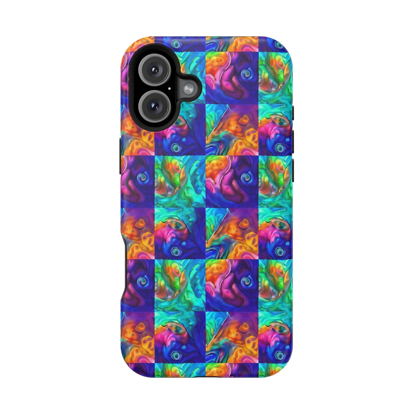 Abalone Swirl iPhone Case — Glowing Shell Impact-Resistant Case