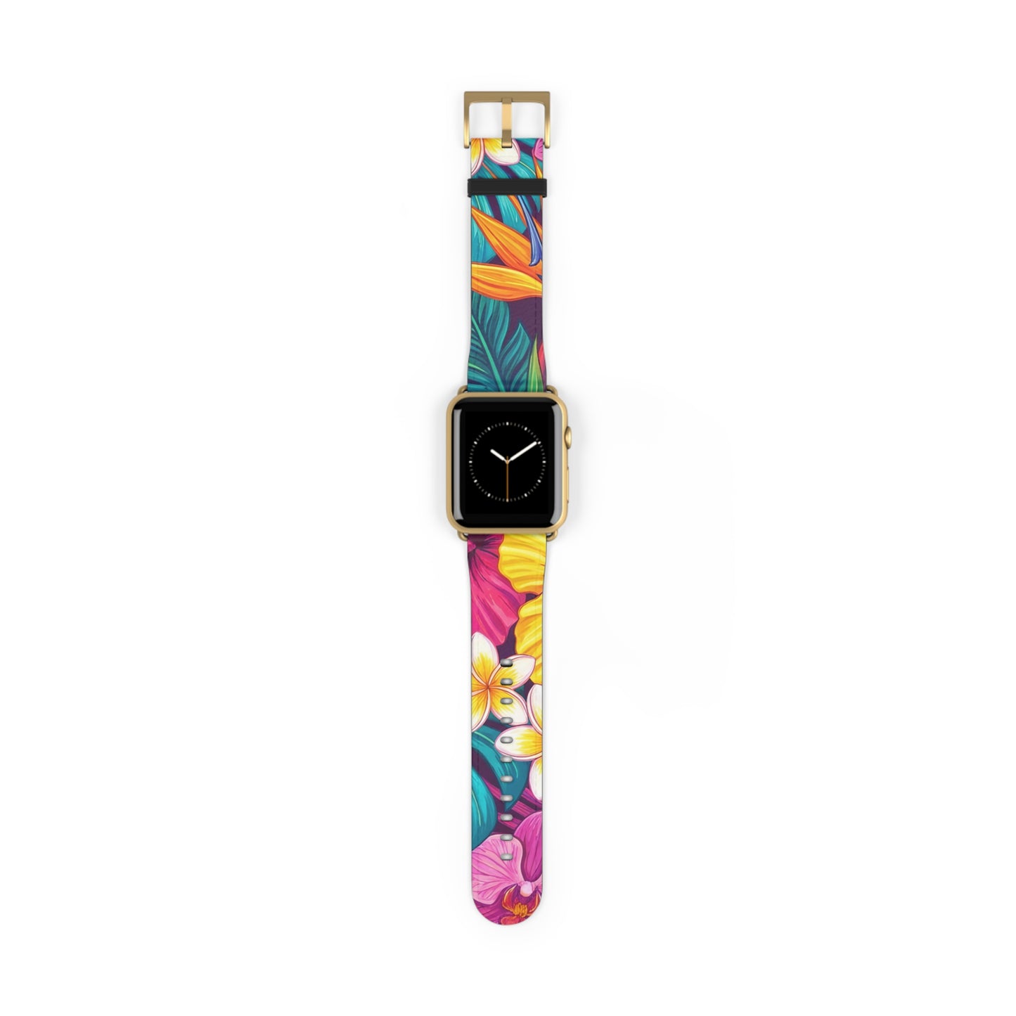 Vibrant Floral iWatch Band — Colorful Bloom Replacement Strap
