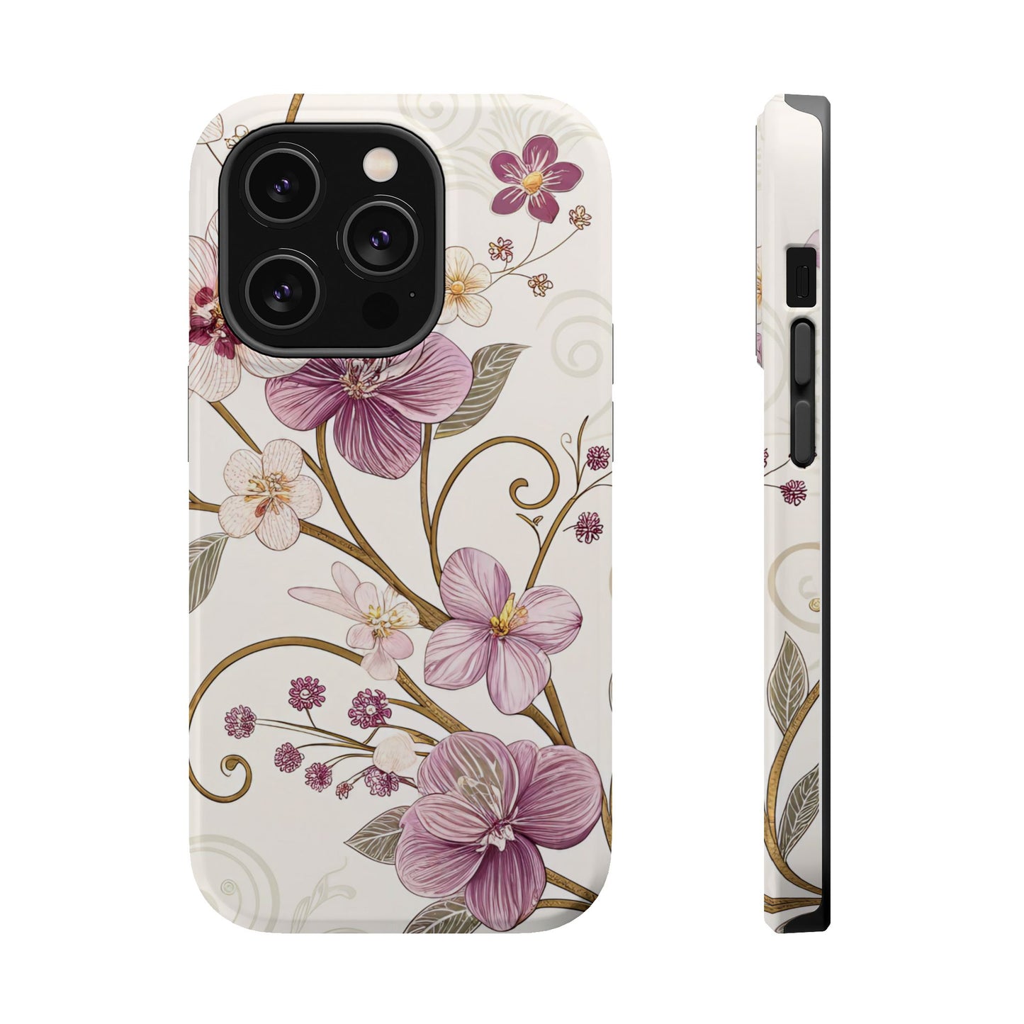 Purple Flower Design iPhone Tough Case