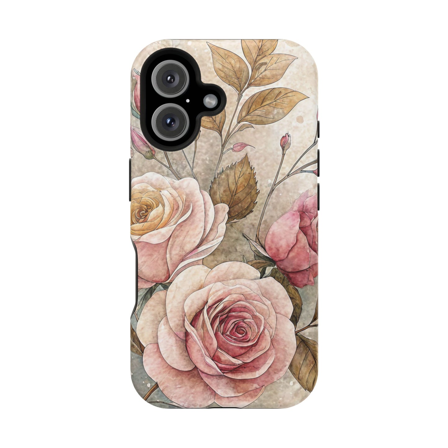 Vintage Rose iPhone Tough Case