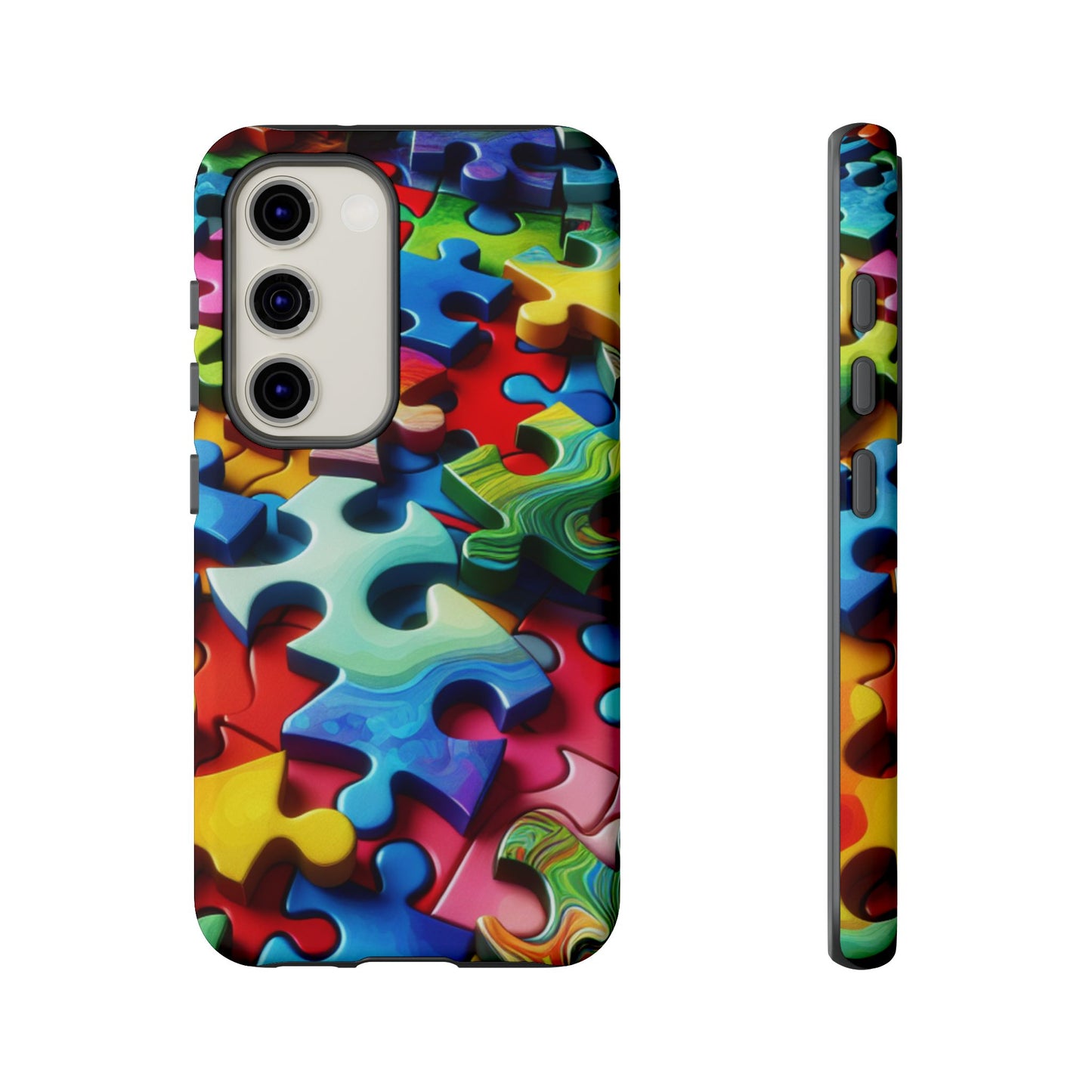 Rainbow Puzzle Design Samsung Tough Case