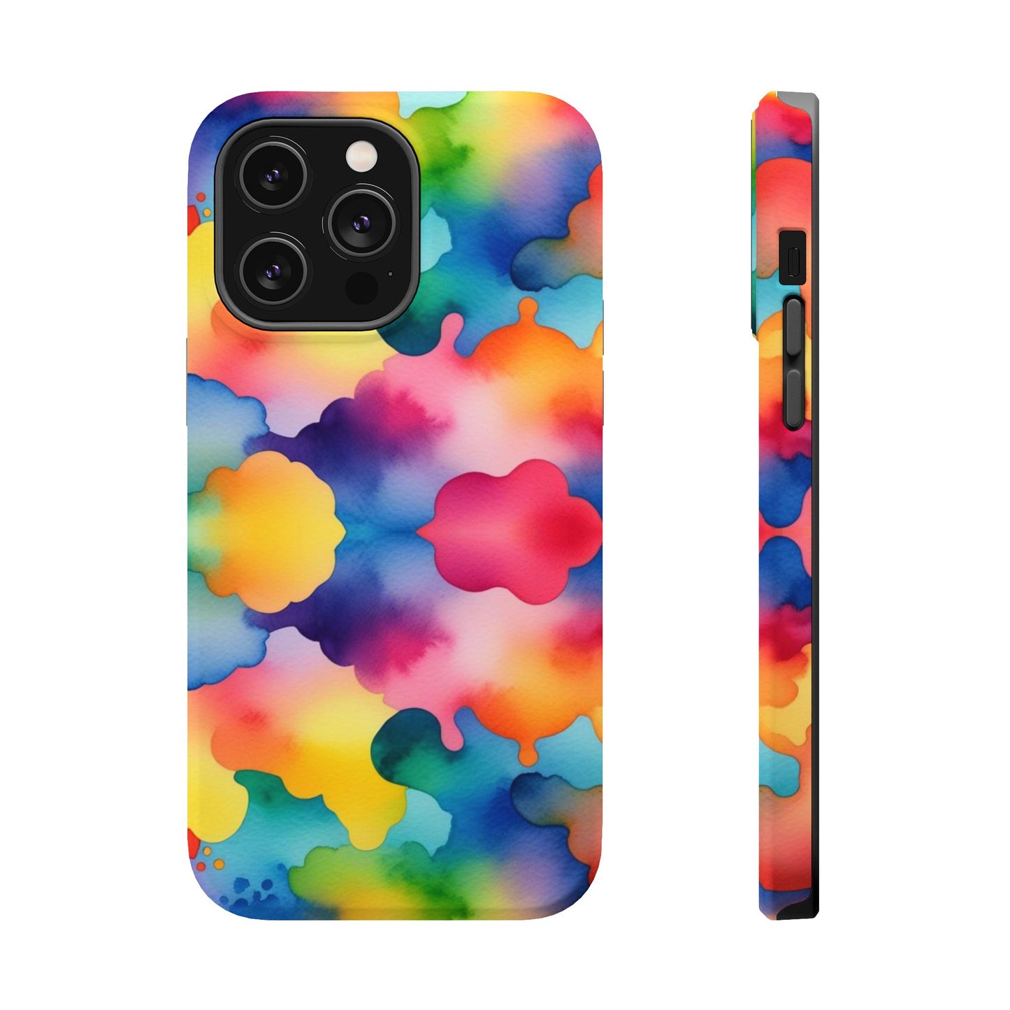 Watercolor Rainbow Clouds iPhone Tough Case