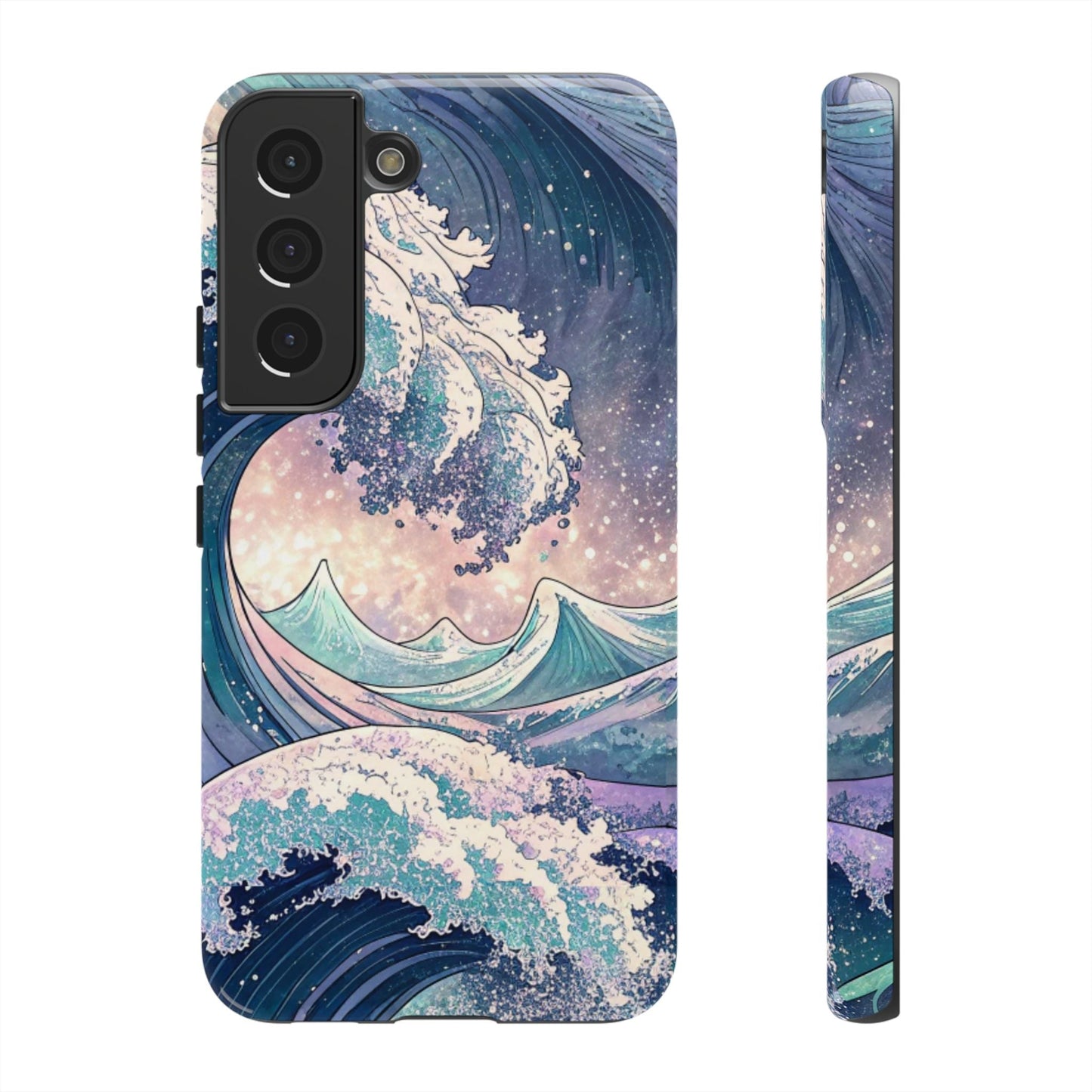 Crashing Waves Samsung tough phone case with durable drop protection and ocean wave design for Samsung Galaxy models