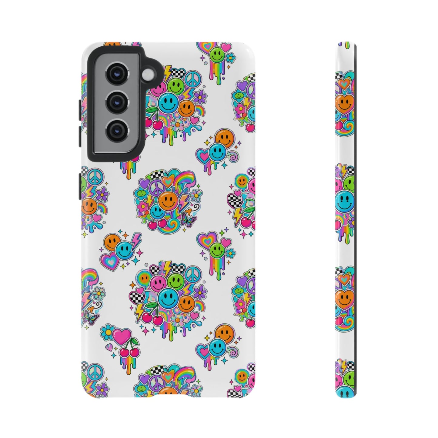 Retro Dopamine-Inspired Samsung Tough Phone Case