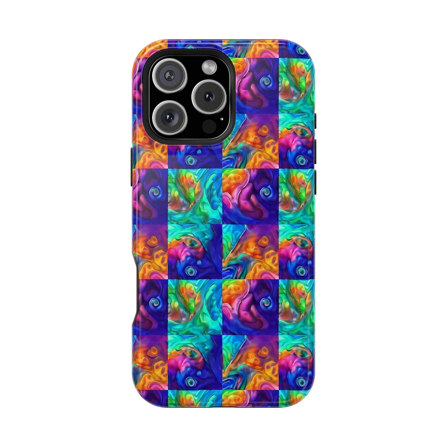 Abalone Swirl iPhone Case — Glowing Shell Impact-Resistant Case