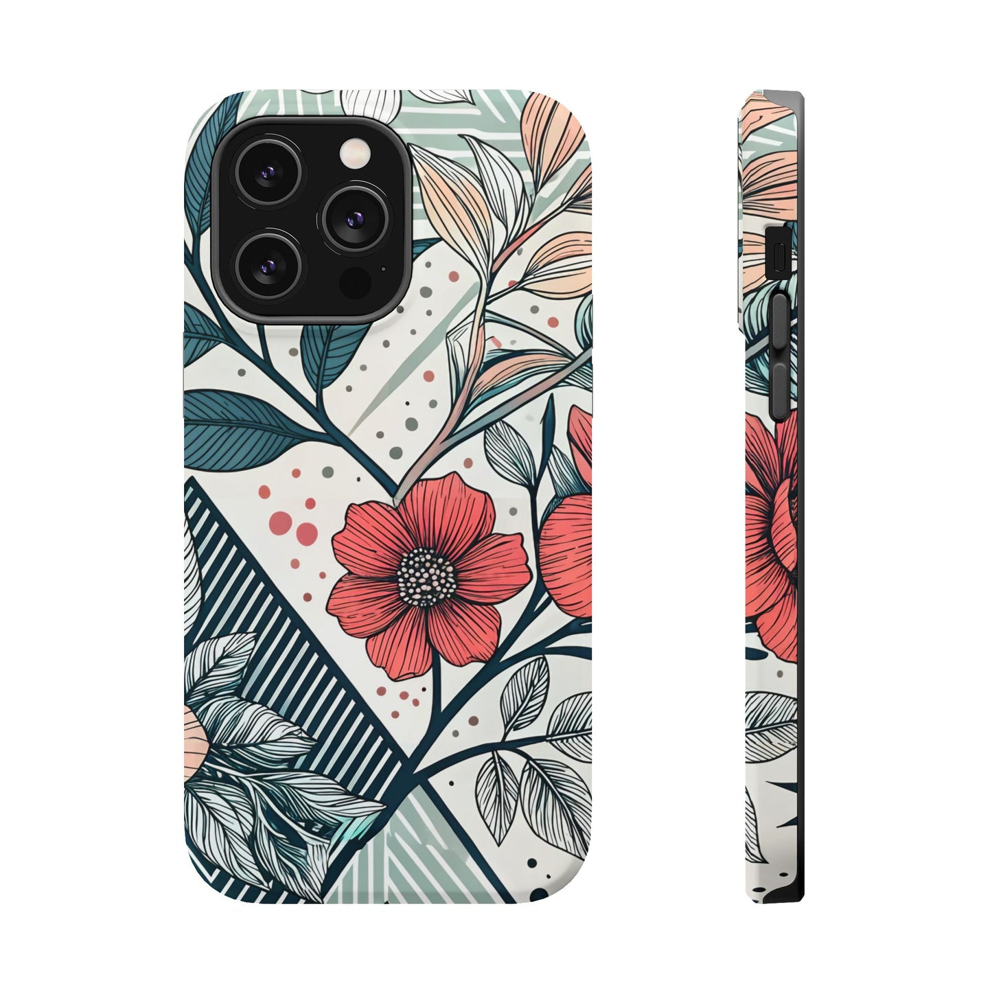Geometric Flower iPhone Tough Case