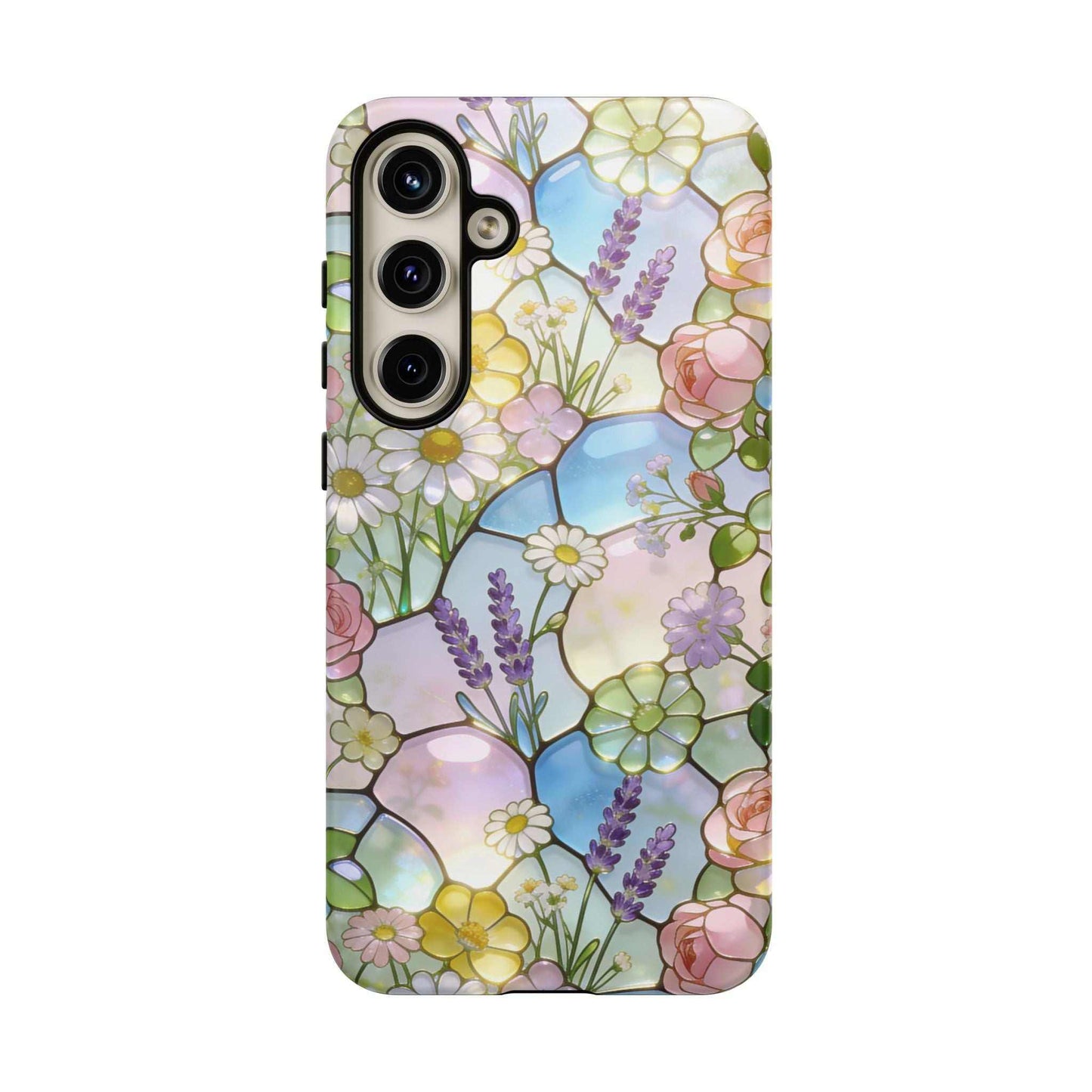 Floral Stained Glass Samsung Phone Case — Tough Cases