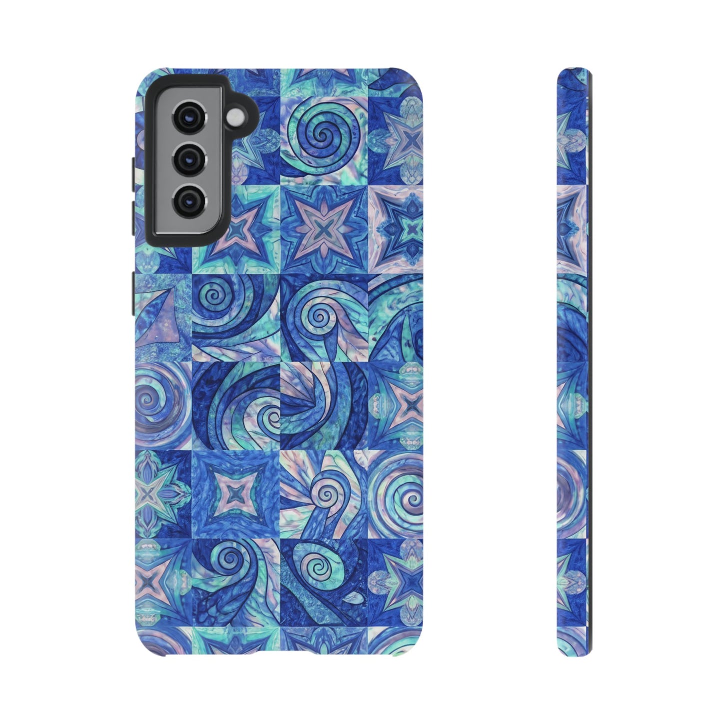 Sea Blue Abstract Samsung Tough Phone Case