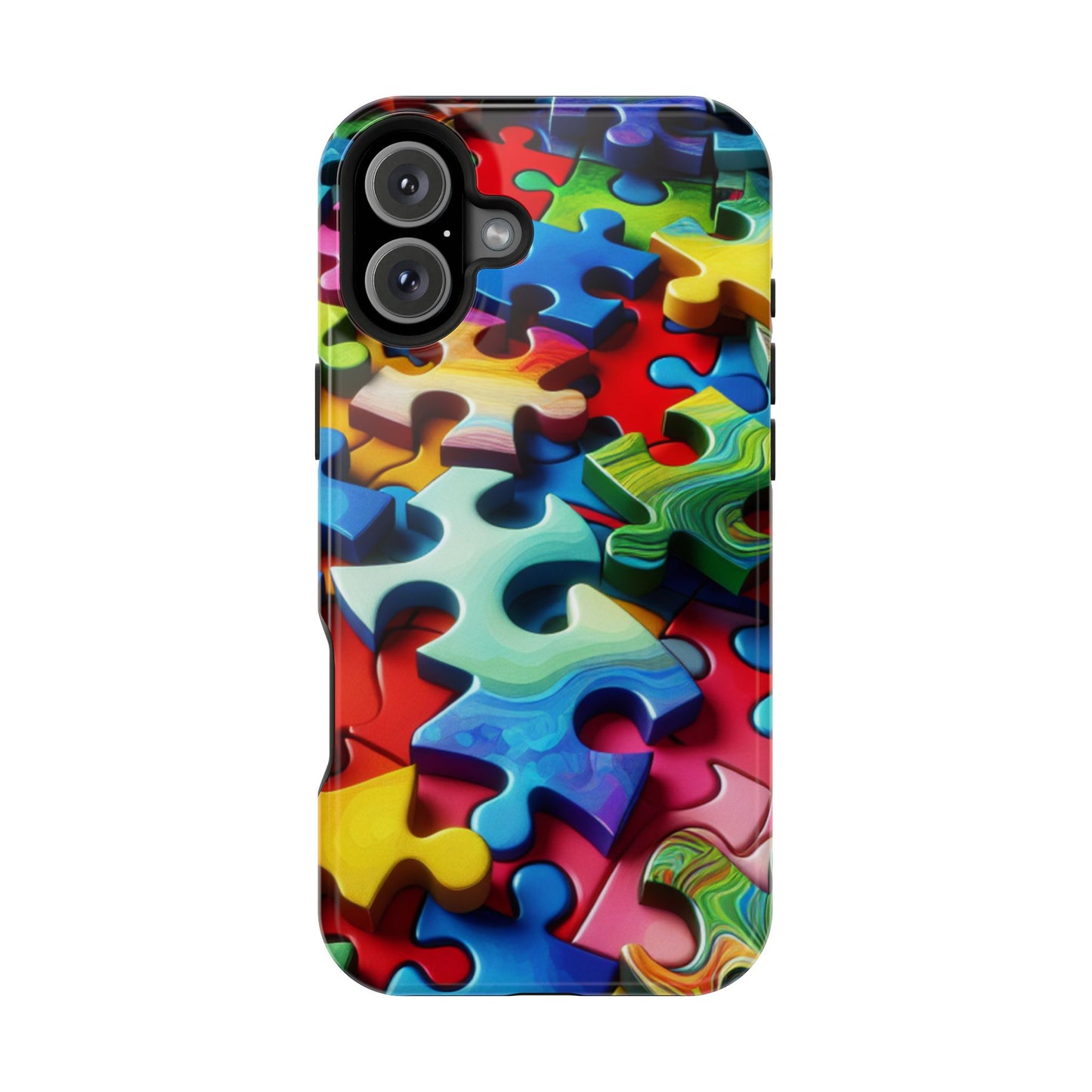 Rainbow Puzzle iPhone Tough Case