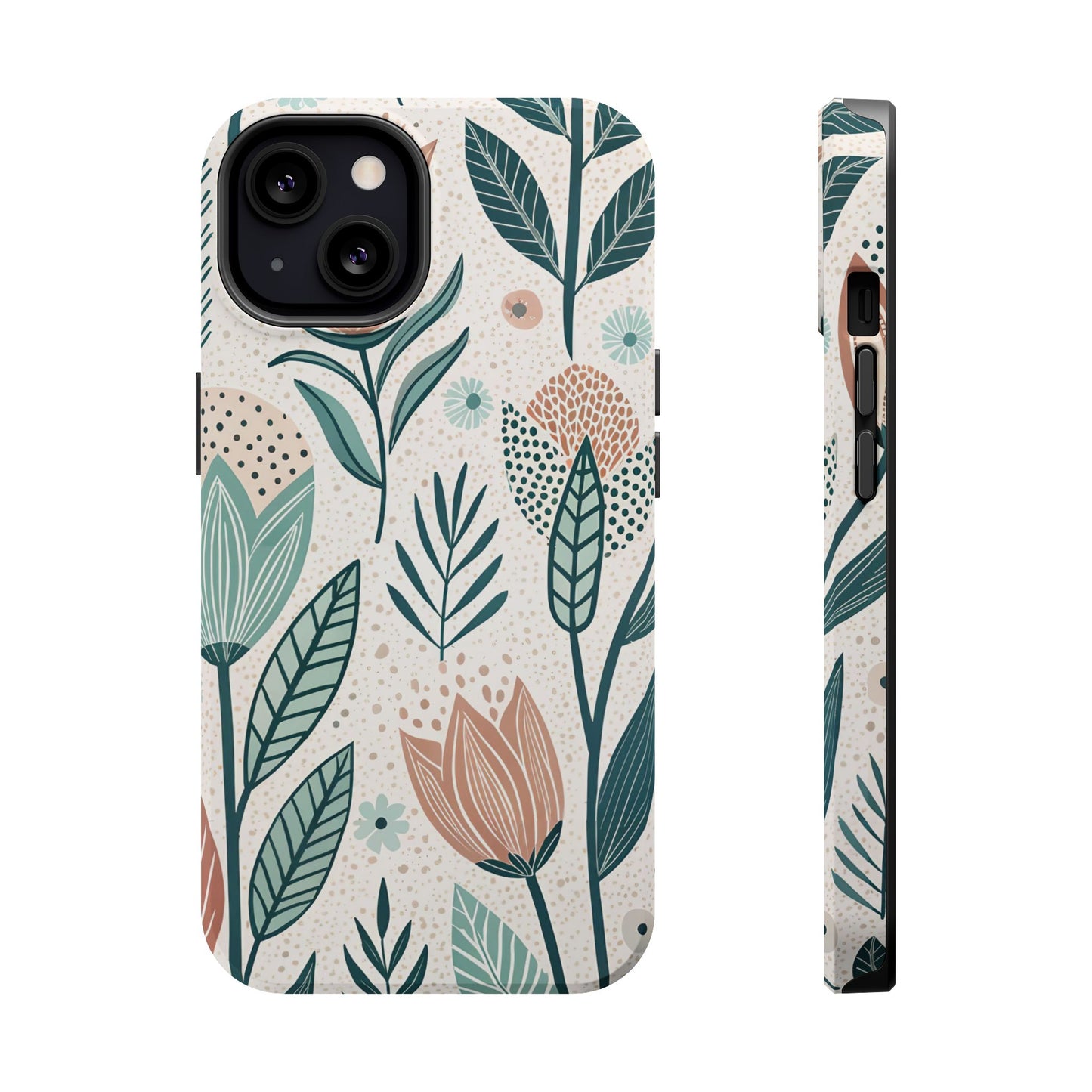 Swedish Inspired Floral design iPhone Tough Case