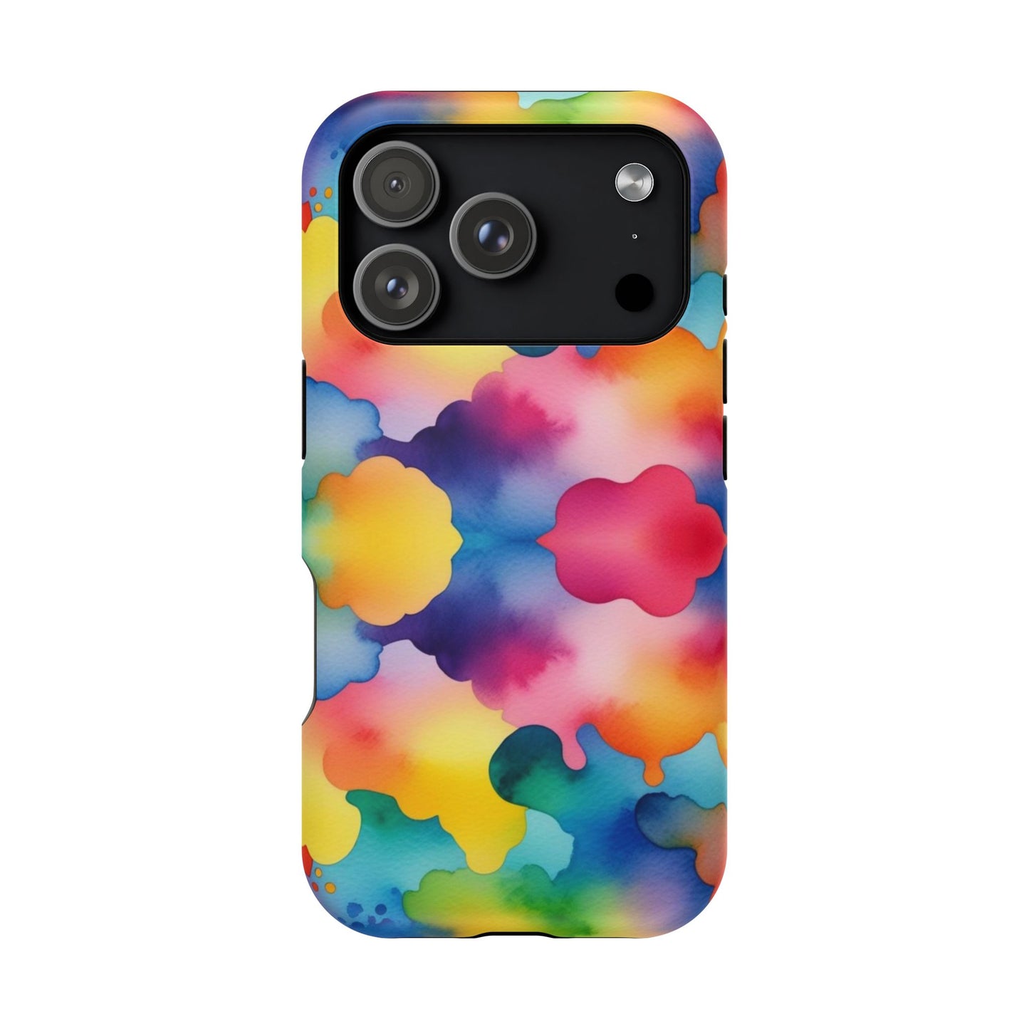 Watercolor Rainbow Clouds iPhone Tough Case