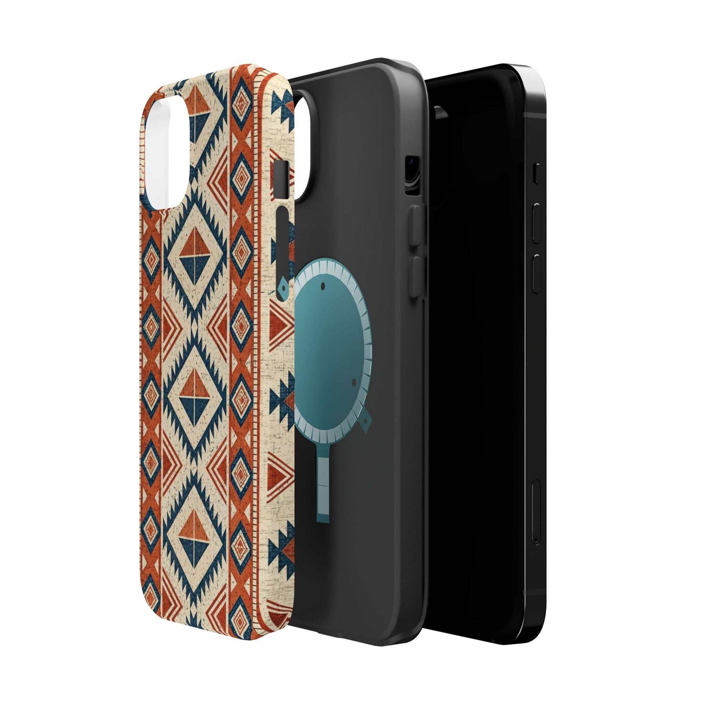 iPhone magnetic tough case with durable tribal inspired pattern protection