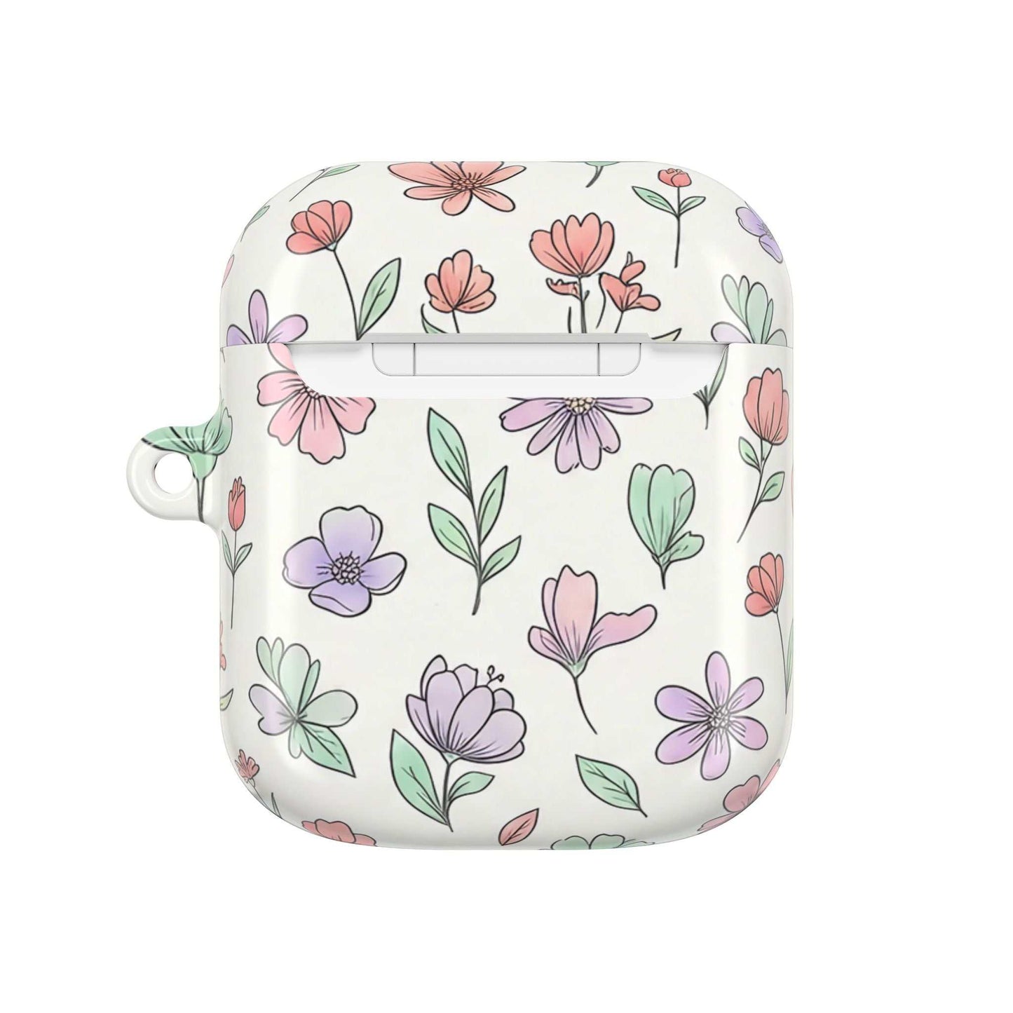 Floral AirPod Case — Artistic Botanical Protective Cover
