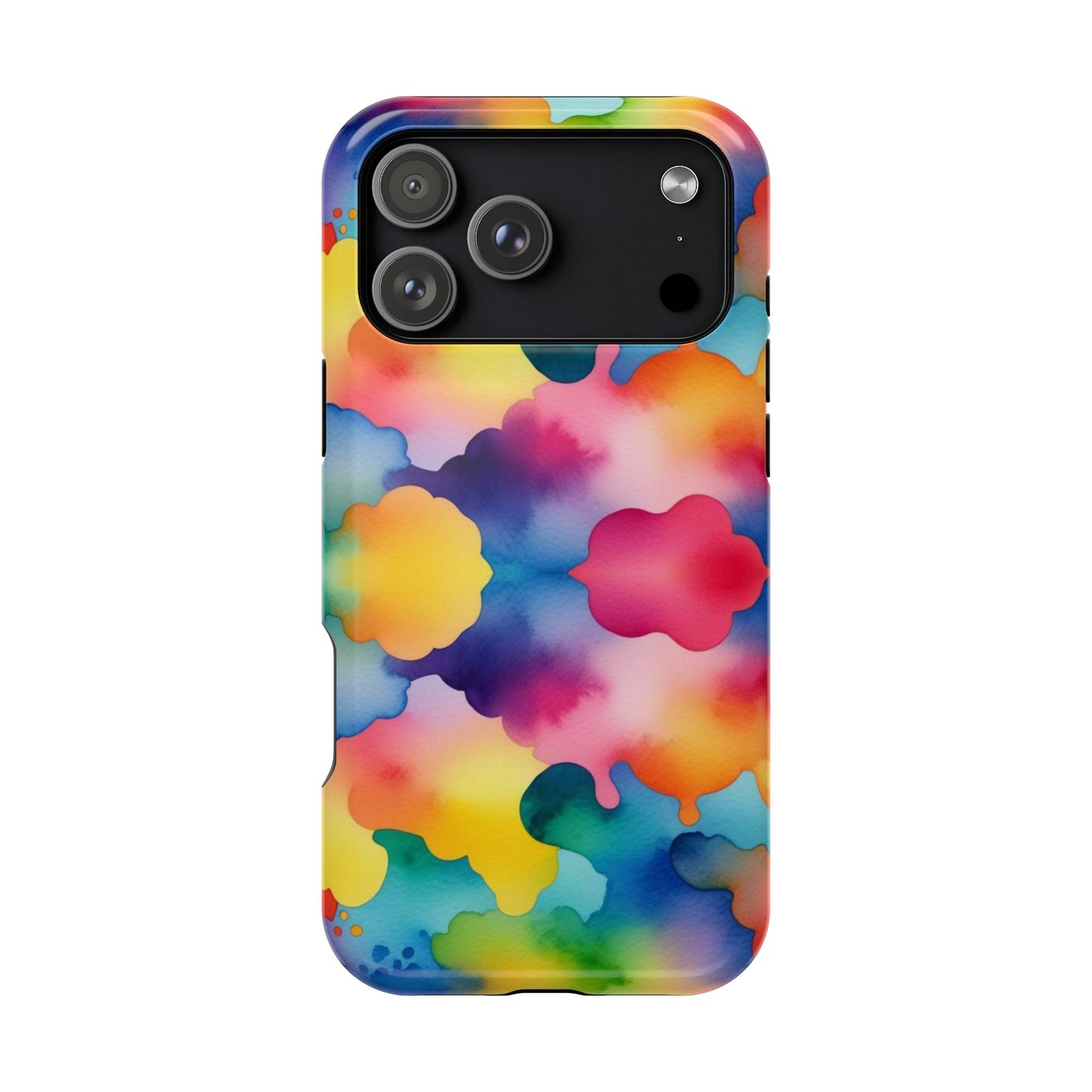 Watercolor Rainbow Clouds iPhone Tough Case