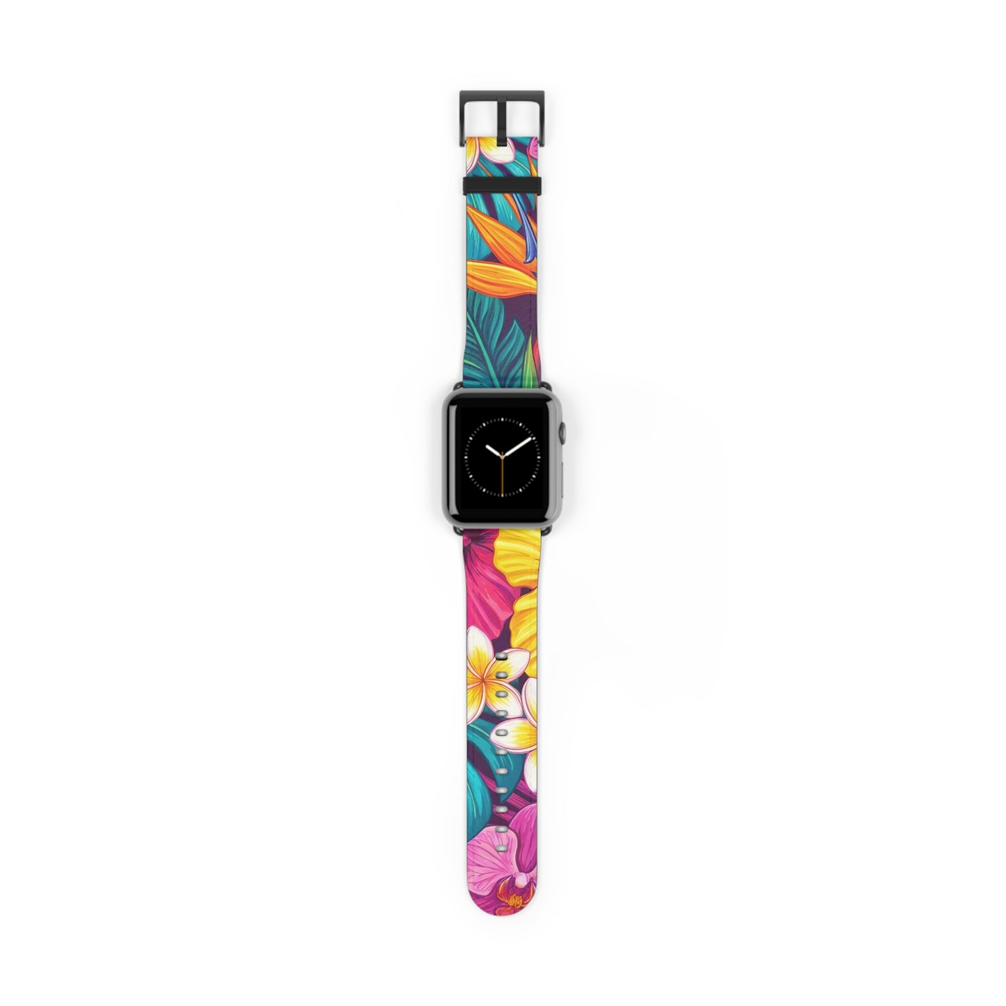 Vibrant Floral iWatch Band — Colorful Bloom Replacement Strap