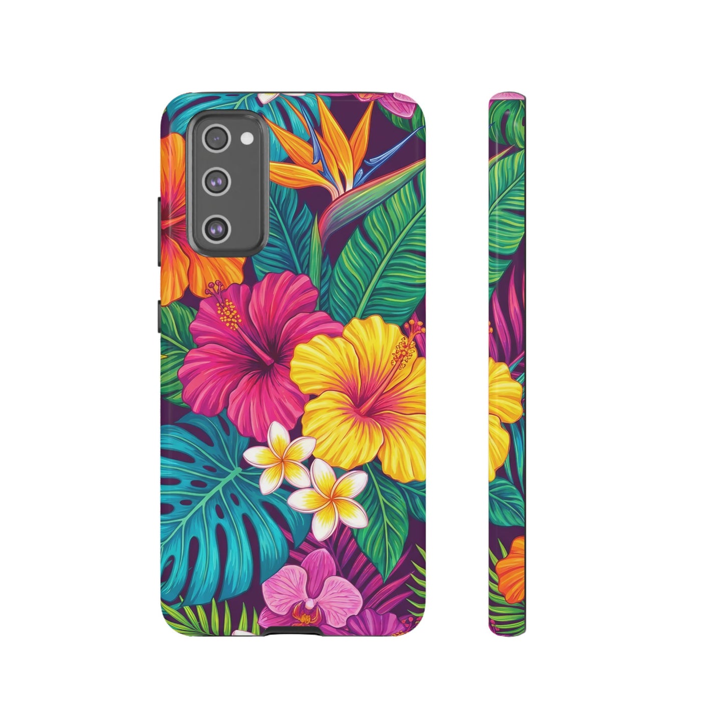 Tropical Samsung Phone Case — Vibrant Floral Tough Case