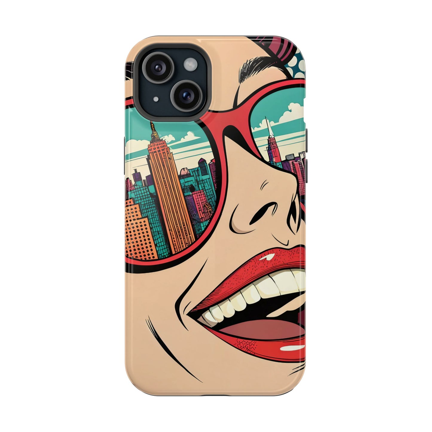 City View Pop Art Design iPhone Tough Case
