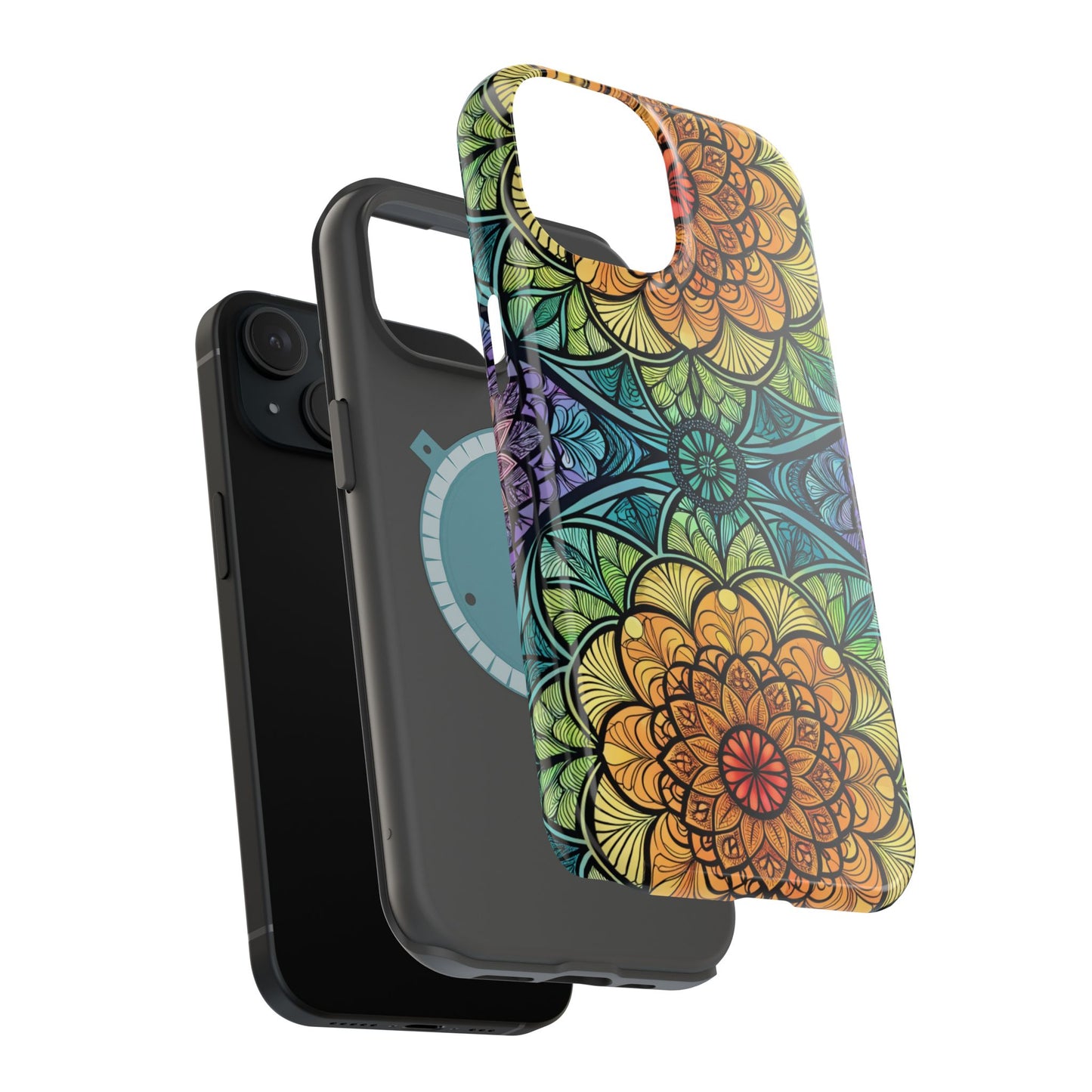 Hypnotic Colorful Kaleidoscope iPhone Case – Durable, Stylish, MagSafe Compatible