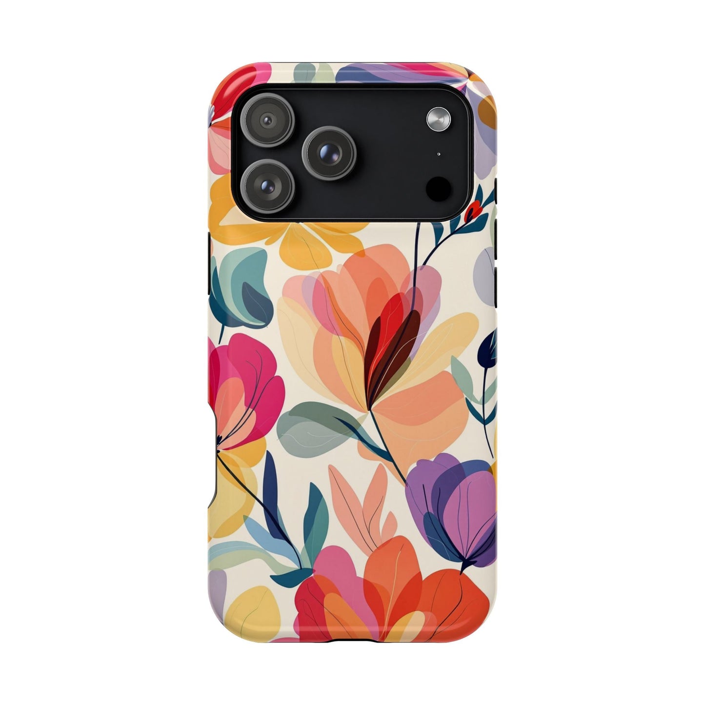 Watercolor Floral iPhone Case with vibrant artistic flower design and durable protective cover