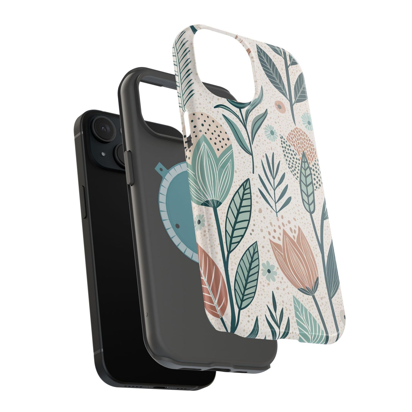 Swedish Inspired Floral design iPhone Tough Case