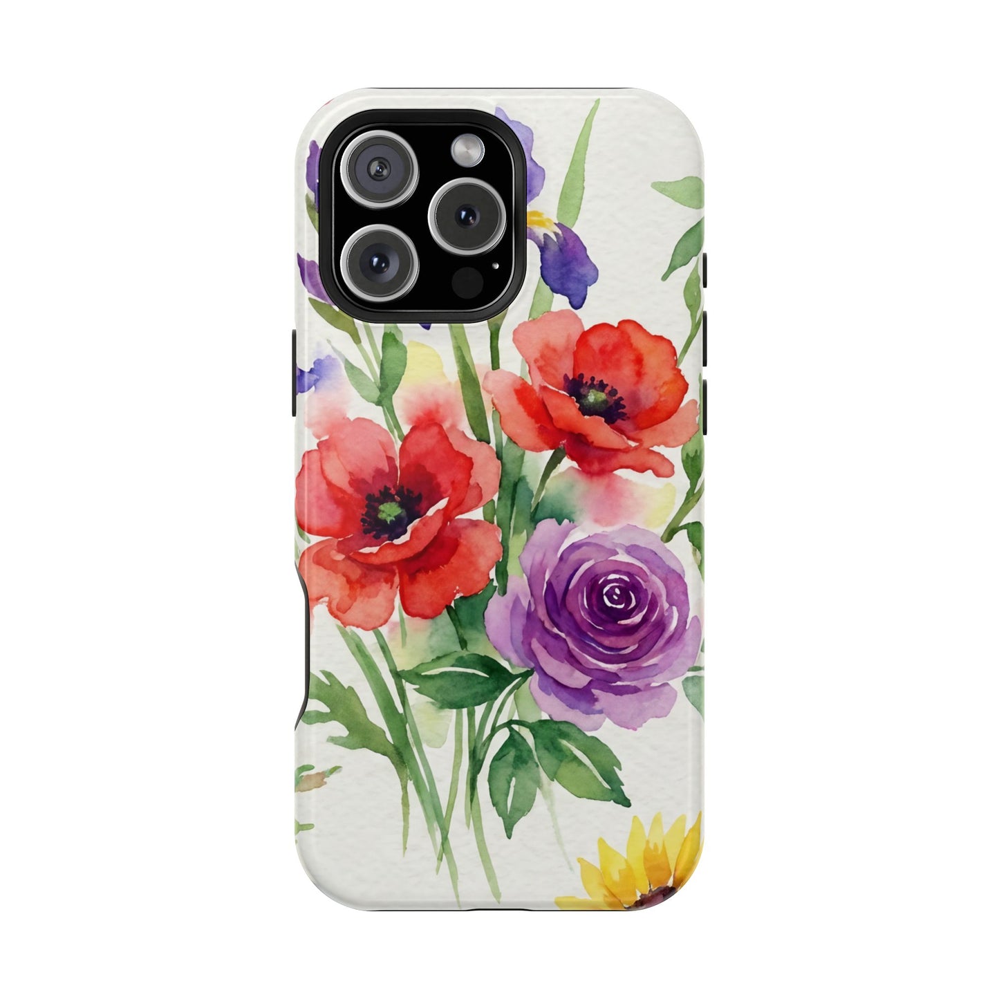 iPhone Case — Watercolor Bouquet Magnetic Impact-Resistant Case