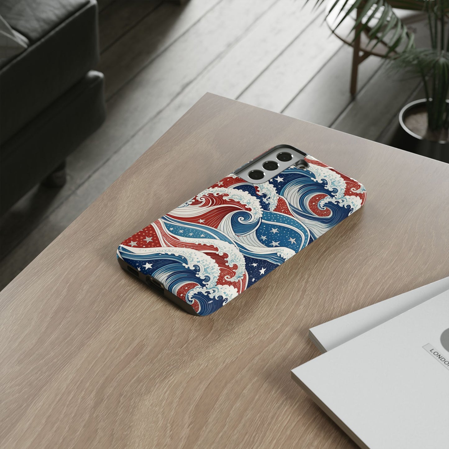 Patriotic Waves Samsung Tough Case Phone Case