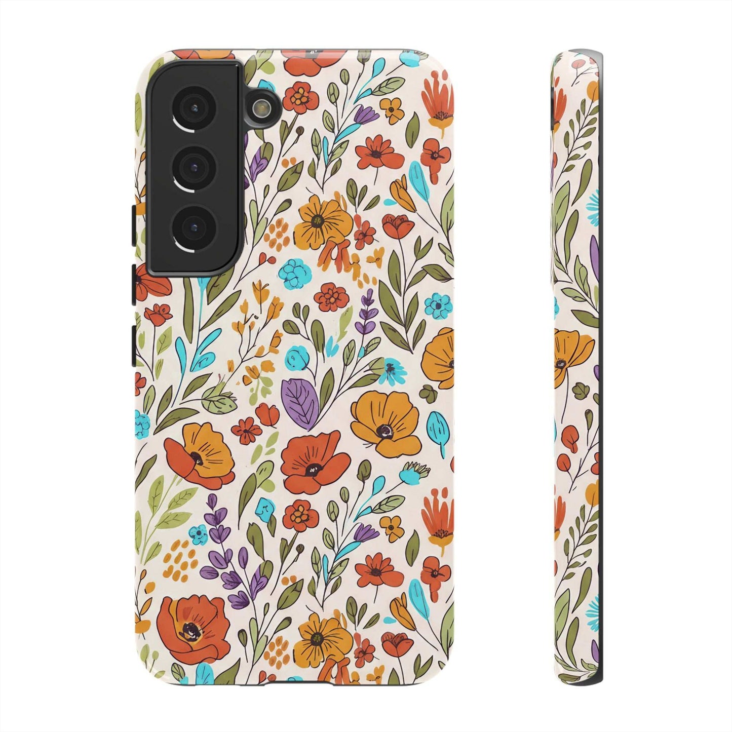 Floral Drawing Inspire Samsung Phone Case