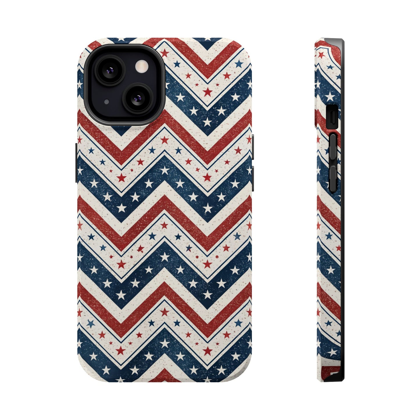 iPhone Tough Case - Vintage Stars and Stripes Design