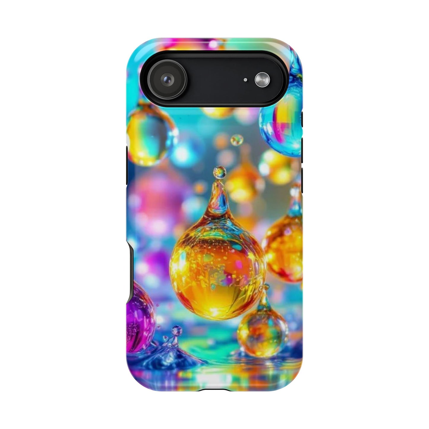 Golden Raindrop Design iPhone Tough Case
