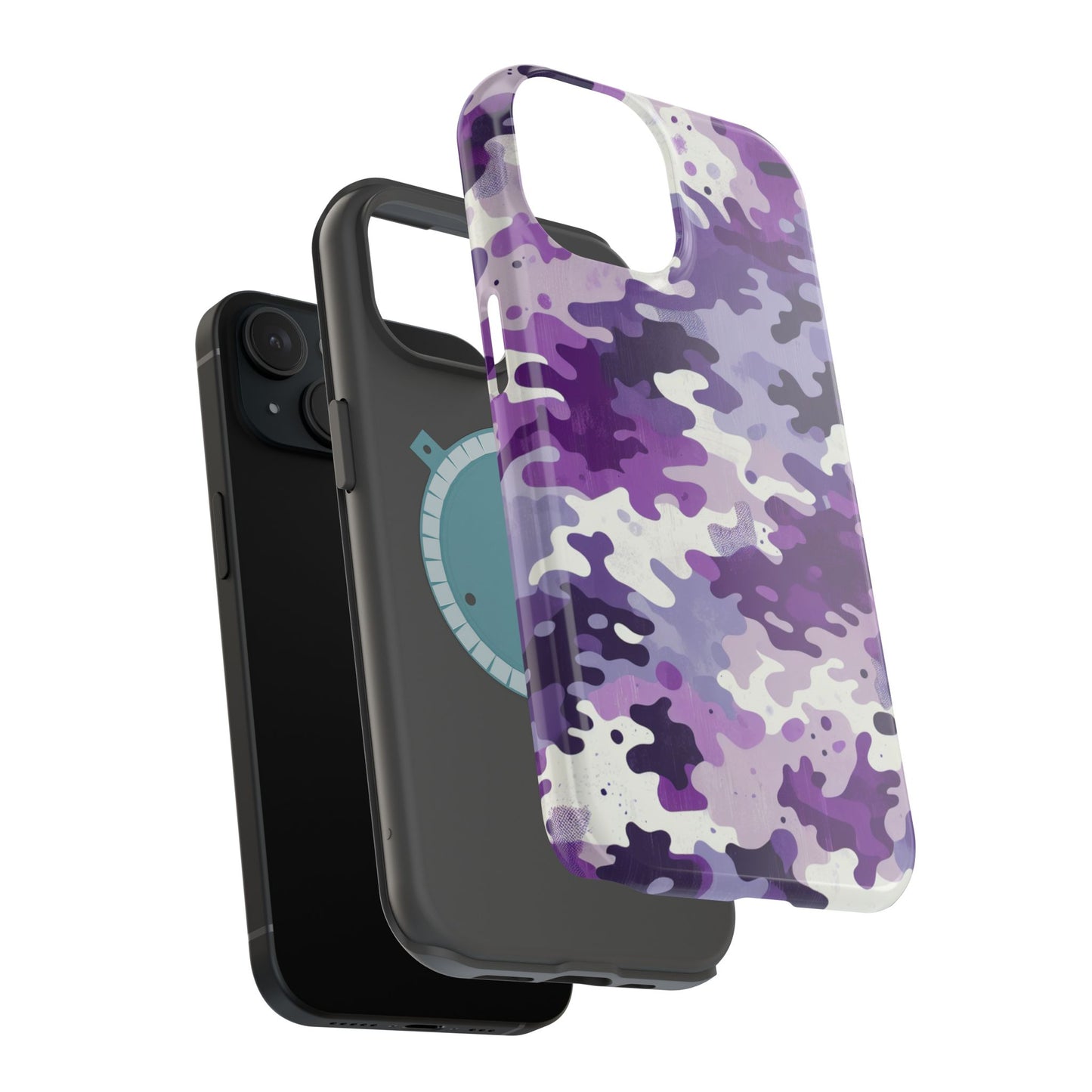 Purple Camouflage Design iPhone Tough Case -