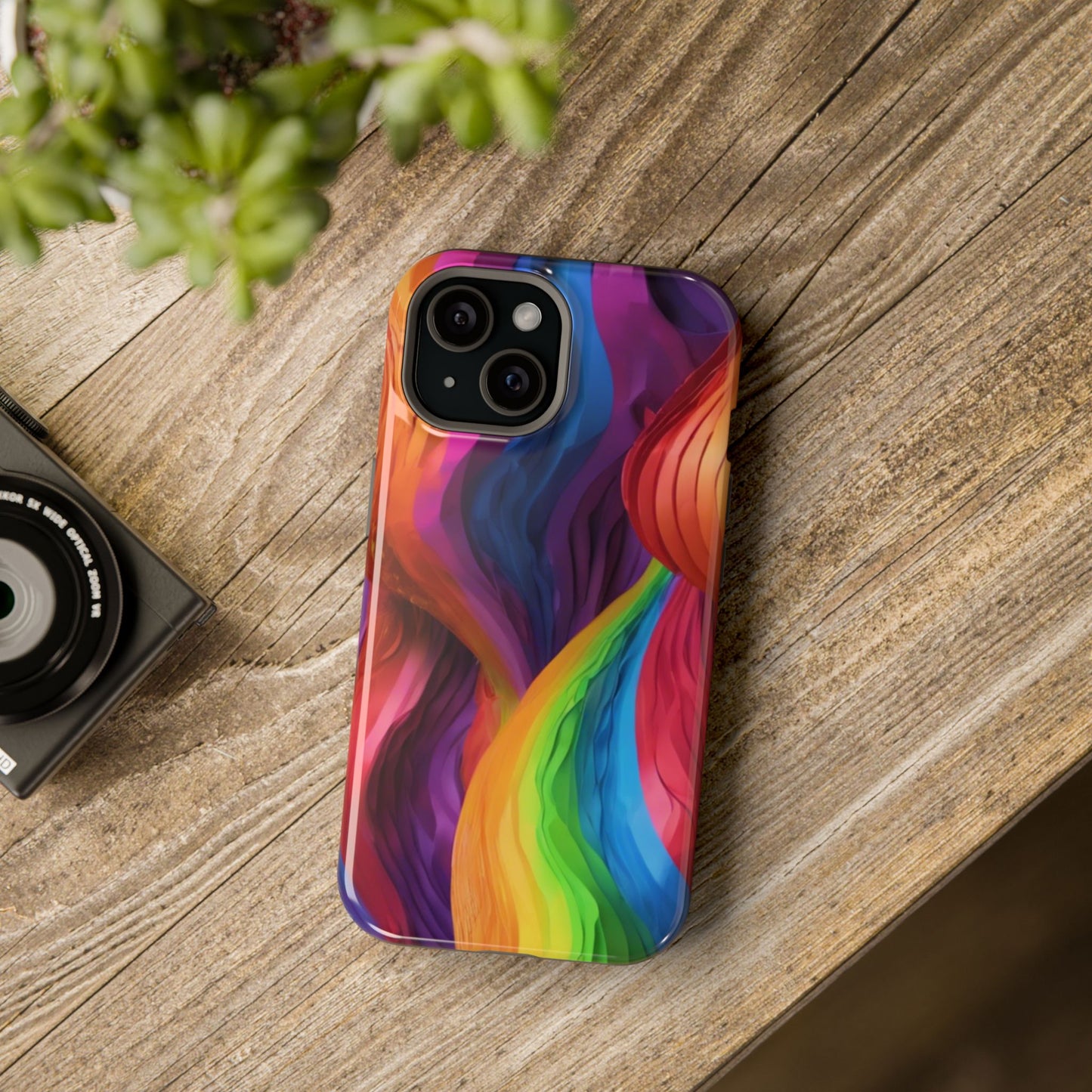 Rainbow Waterfall iPhone Tough Case